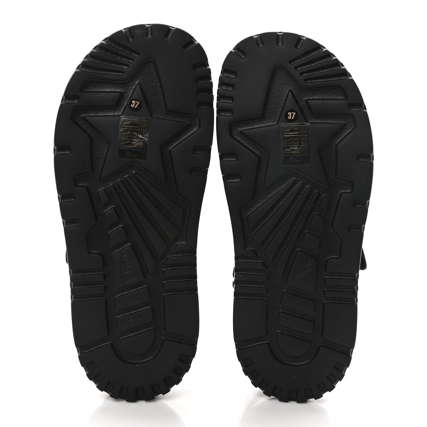 Technical Fabric Petites Fleurs Print Dioract Sandals 37 Black Multicolor