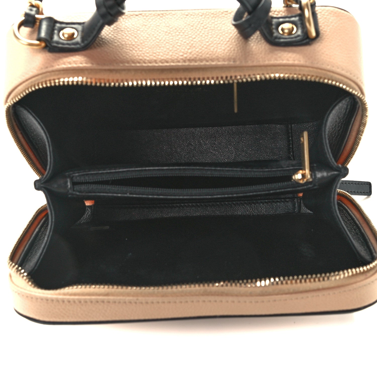 Chanel Caviar Quilted Medium CC Filigree Vanity Case Beige Black 5 of 13