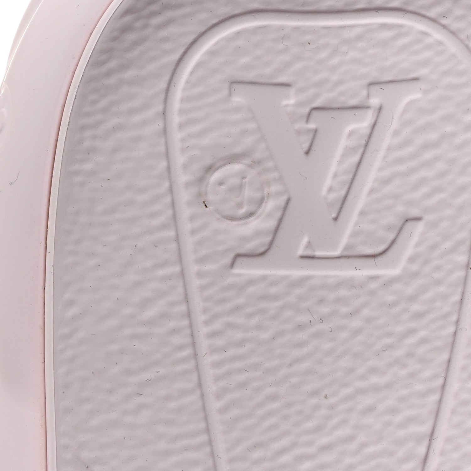 Louis Vuitton Rubber Monogram Embossed Pool 55 Flat Comfort Mule 38 Rose Clair 10 of 10