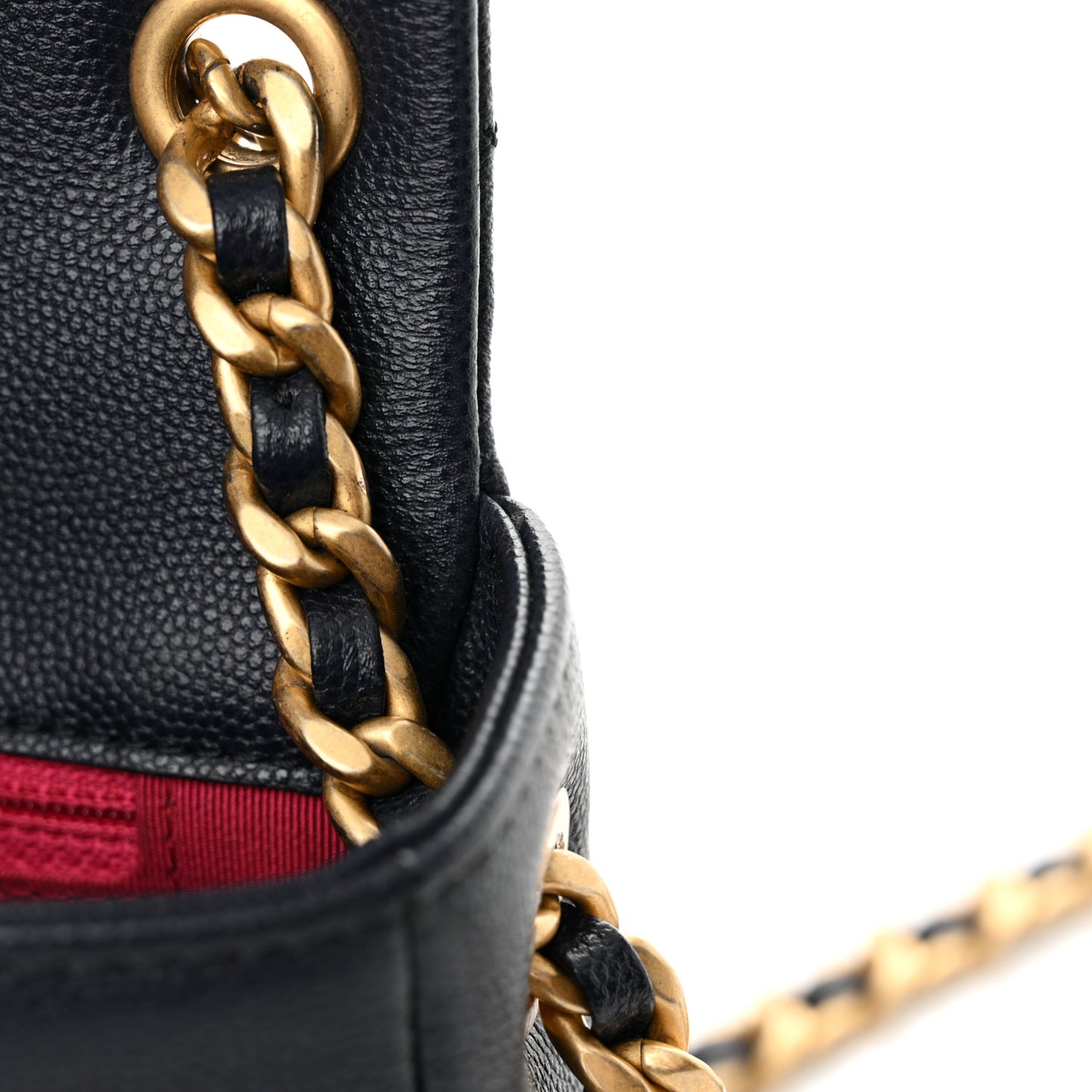 Caviar Quilted Small Fashion Therapy Flap Bag Navy Blue