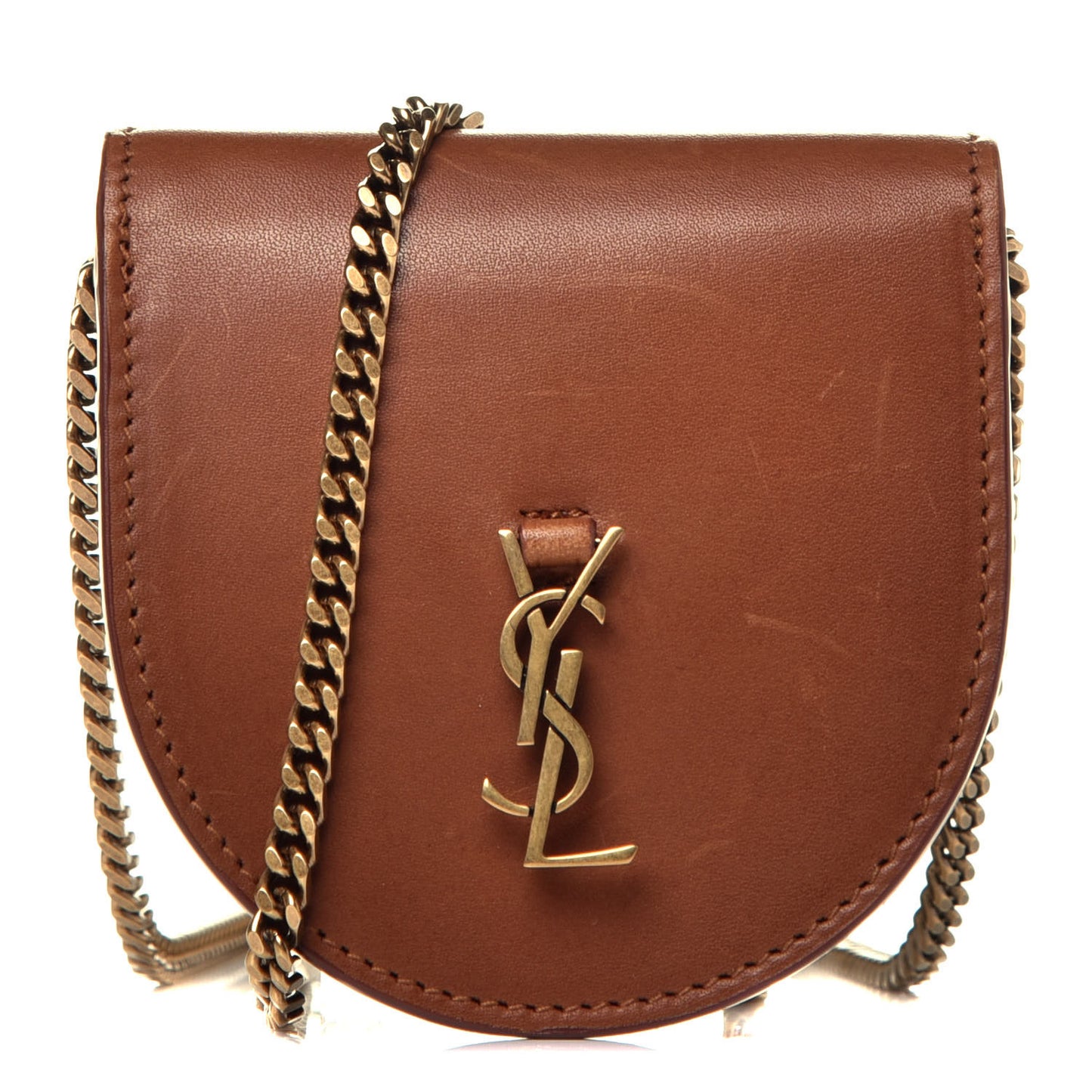 Calfskin Monogram Baby Kaia Crossbody Bag Brick