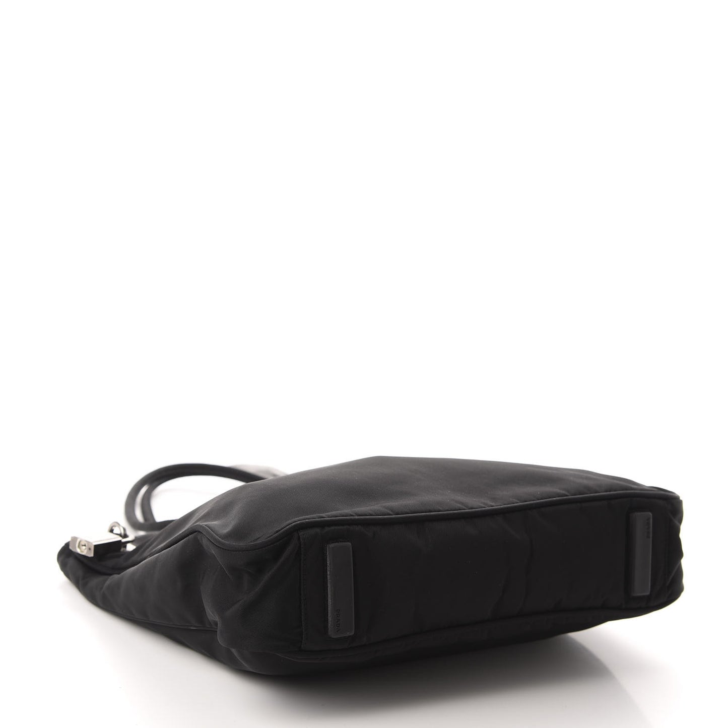 Tessuto Nylon Lock Shoulder Bag Black