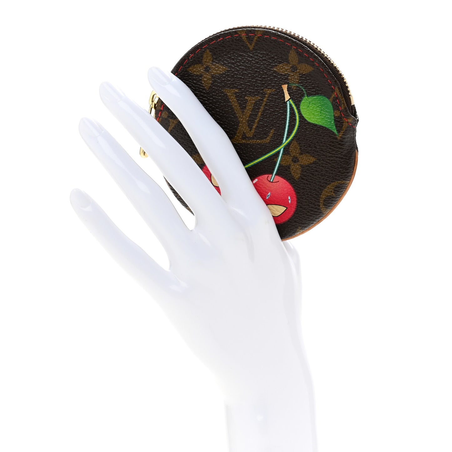 Monogram Cerises Round Coin Purse