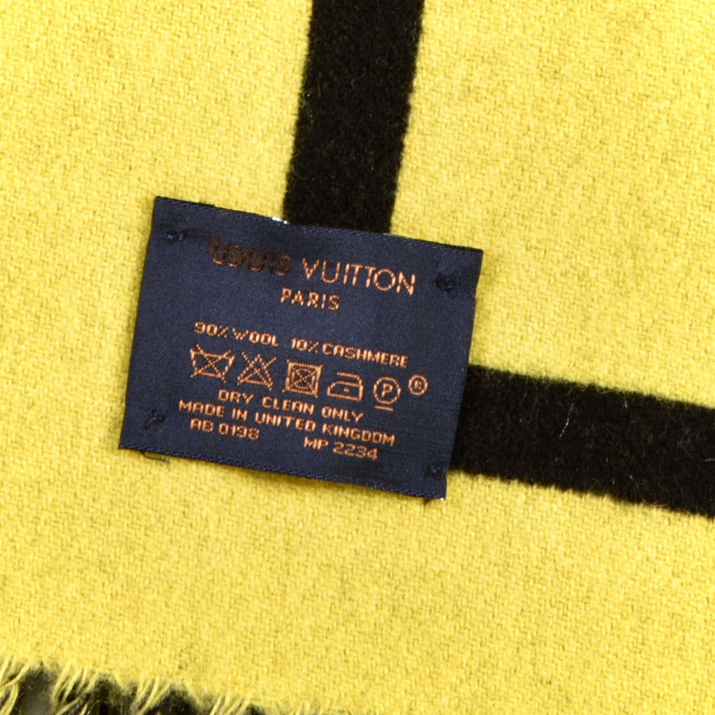 Wool Cashmere City Gravity Scarf Jaune Black