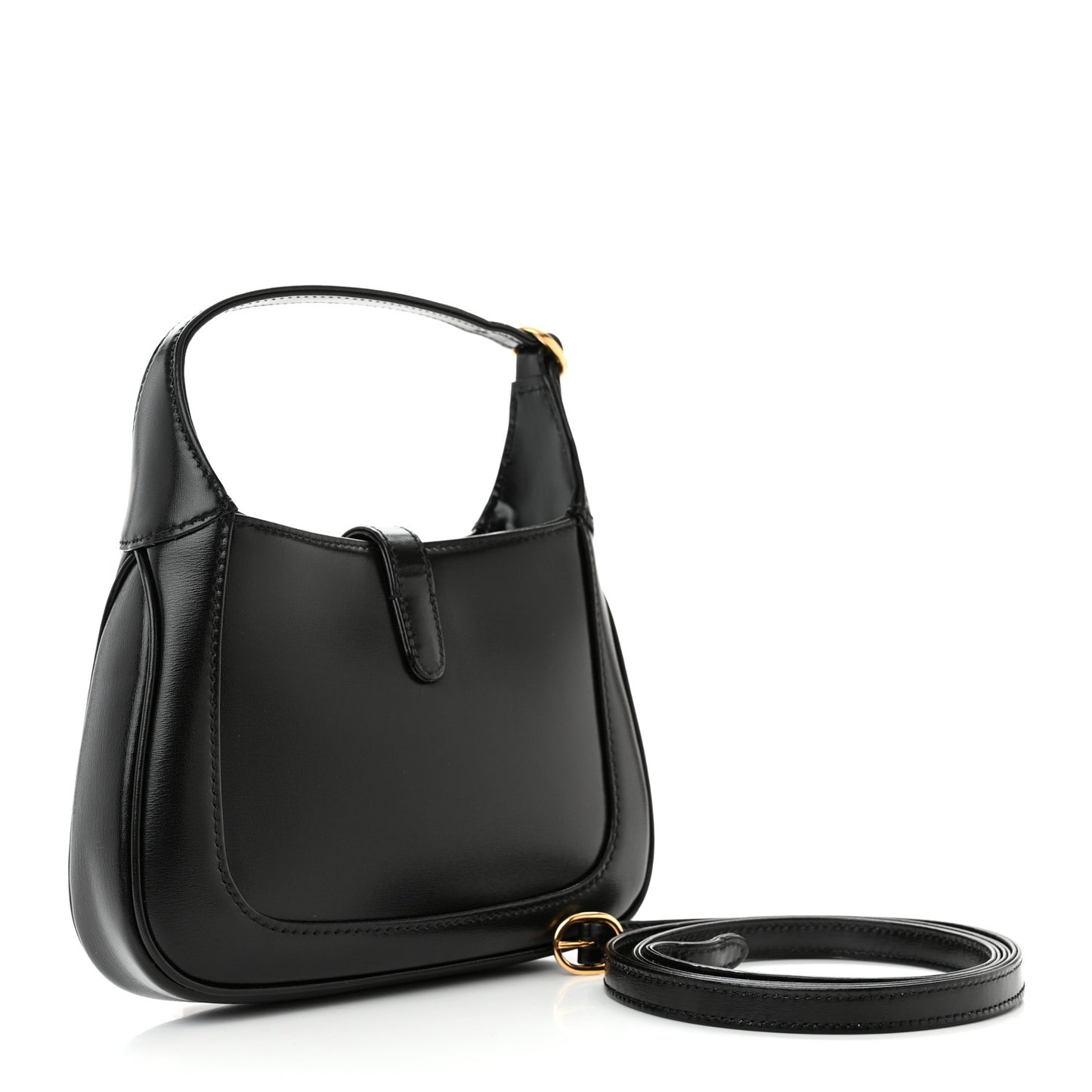 Boarded Dyana Lux Calfskin Mini Jackie 1961 Hobo Black