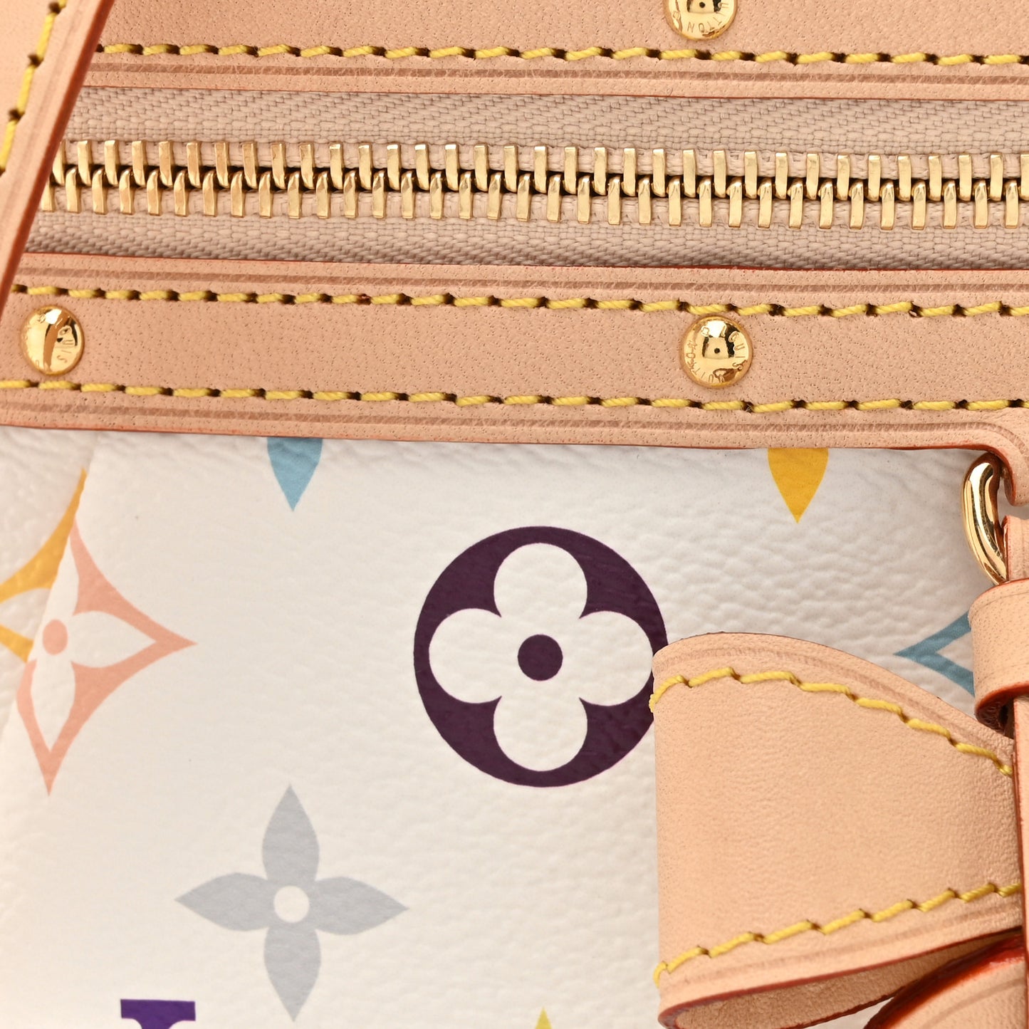 LV X TM Monogram Multicolor High Rise Bumbag White