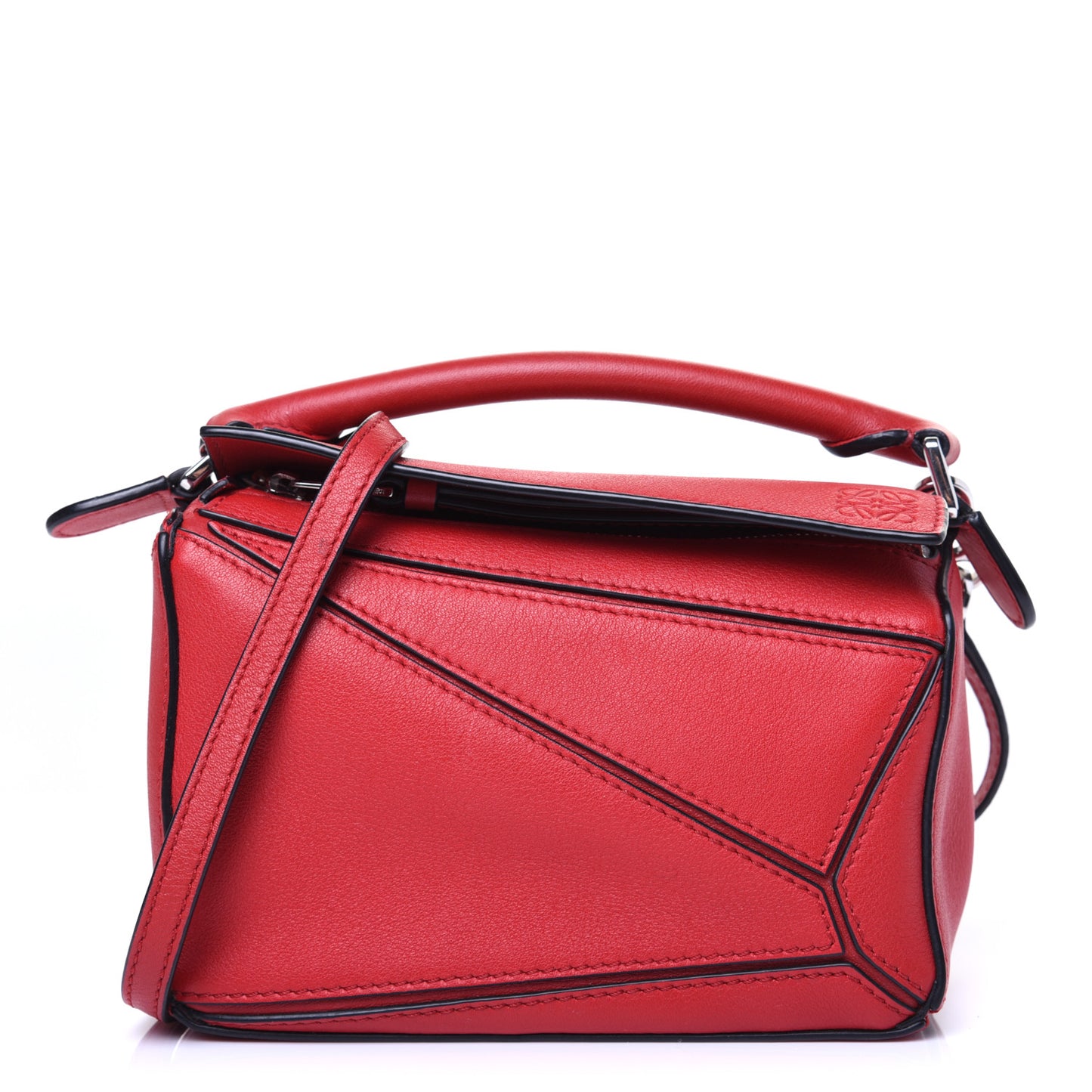 Calfskin Mini Puzzle Bag Pomodoro
