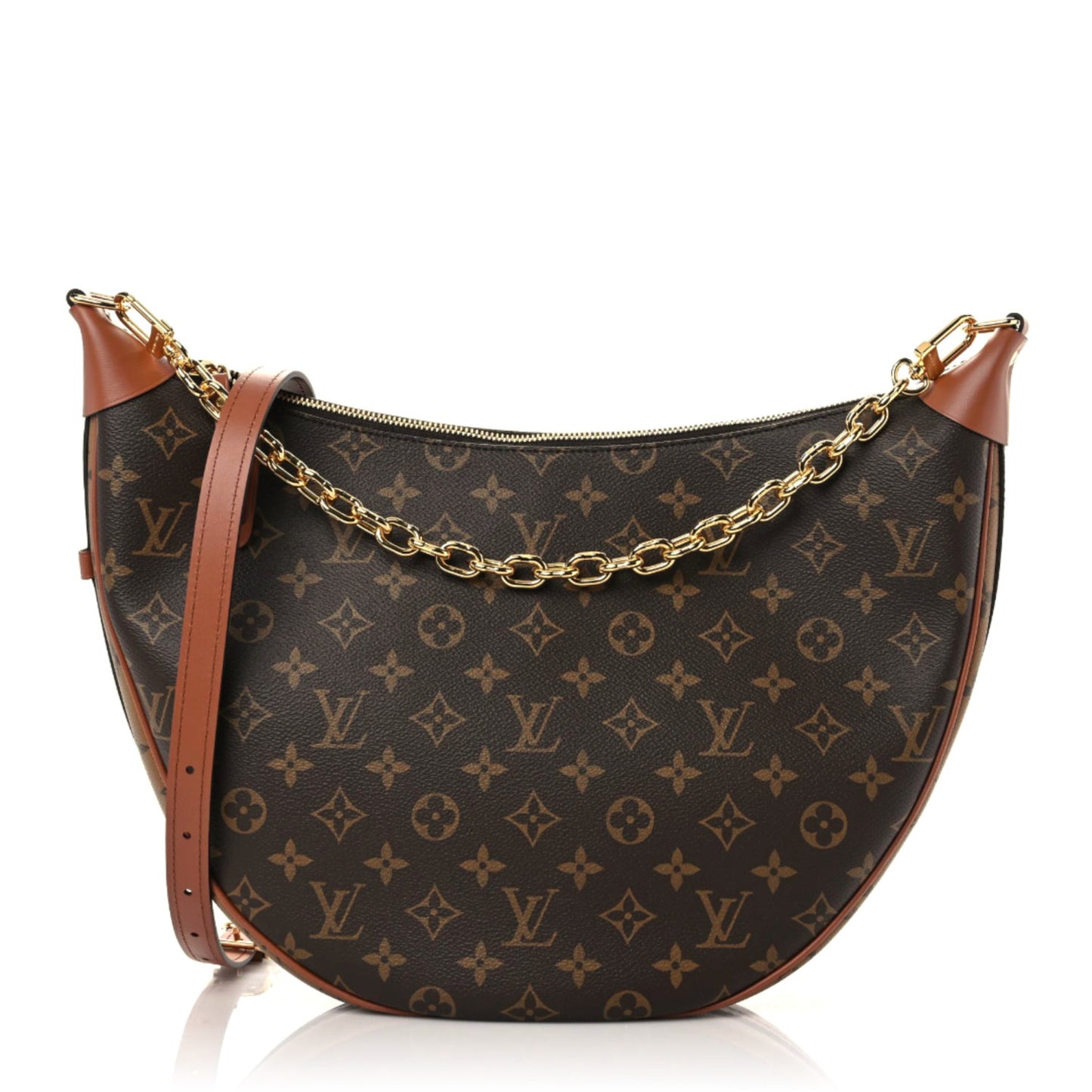 Reverse Monogram Loop Hobo