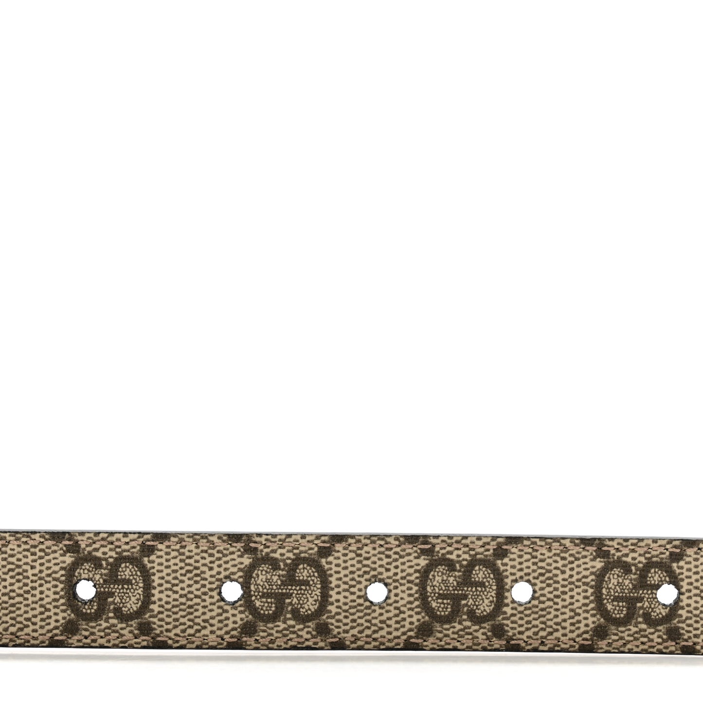 Calfskin GG Supreme Monogram Double G Reversible 20mm Belt 80 32 Beige Ebony Black