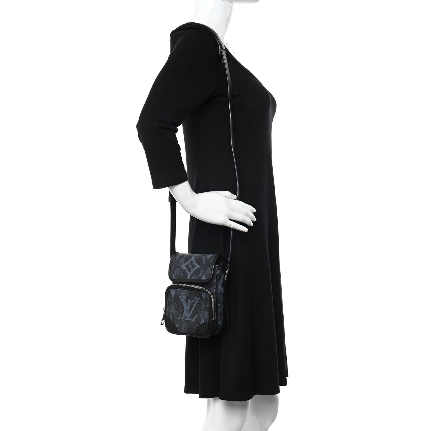 Monogram Pastel Nano Amazone Messenger Black