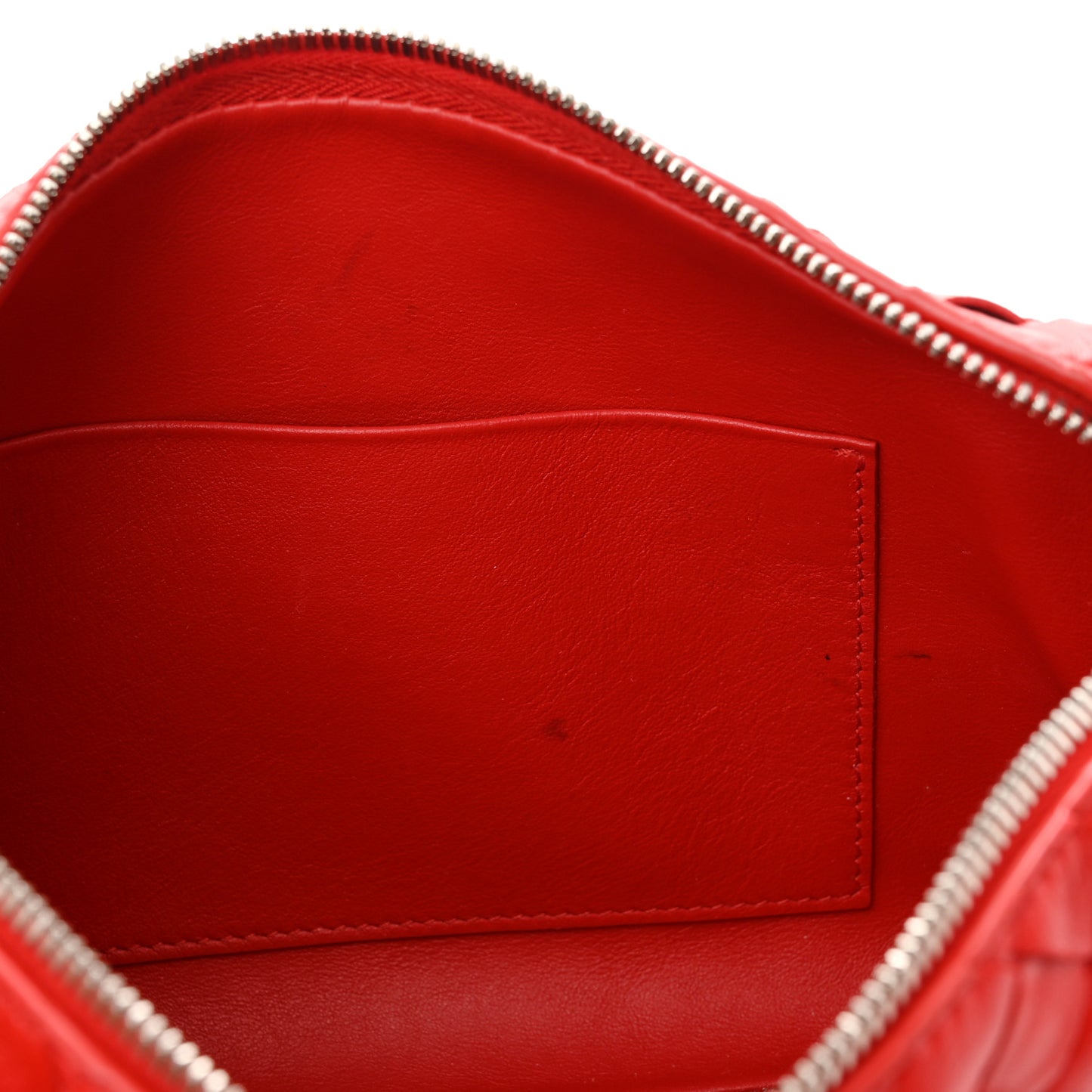 Nappa Intrecciato Small Camera Bag Red