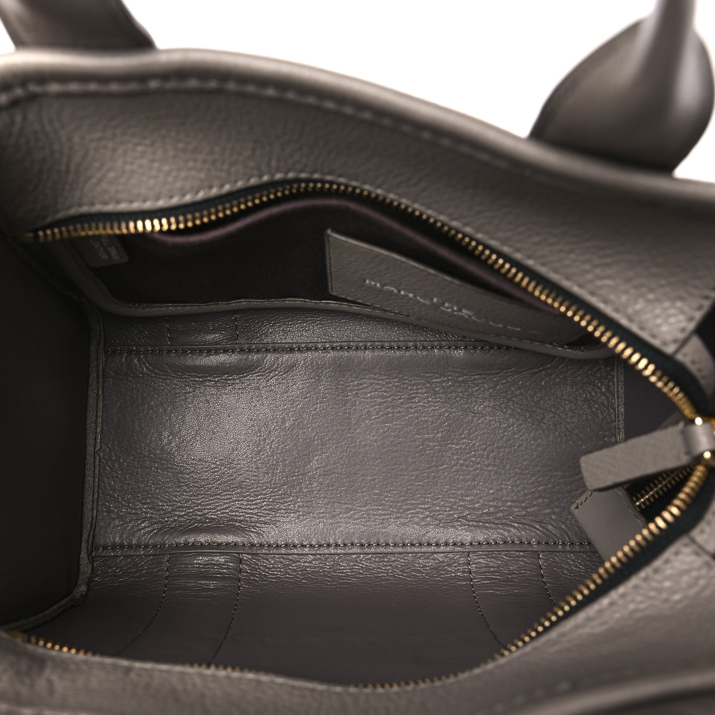 Grained Calfskin Small The Tote Bag Cement