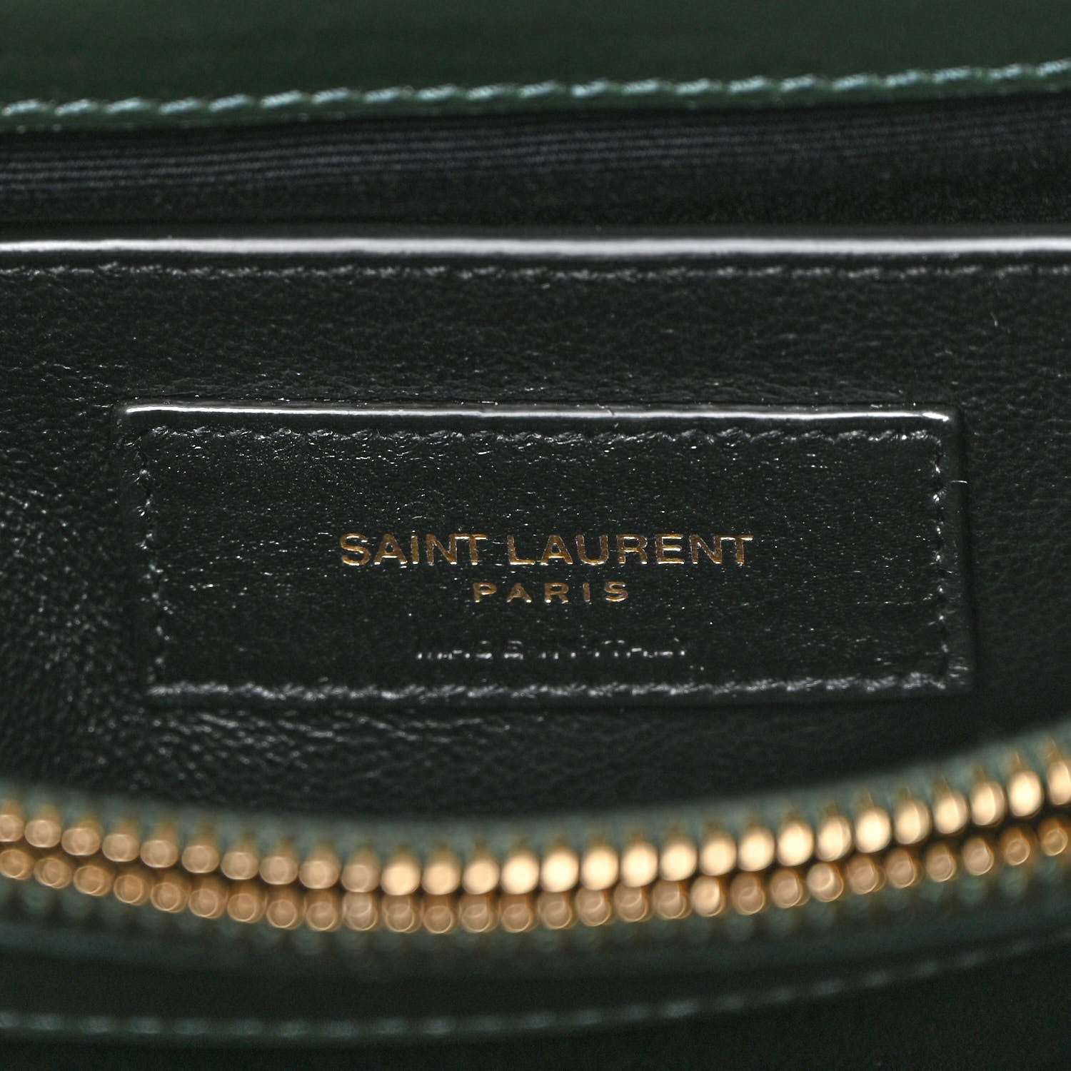 Saint Laurent Calfskin Y Quilted Monogram Small Loulou Chain Satchel Olive 6 of 10