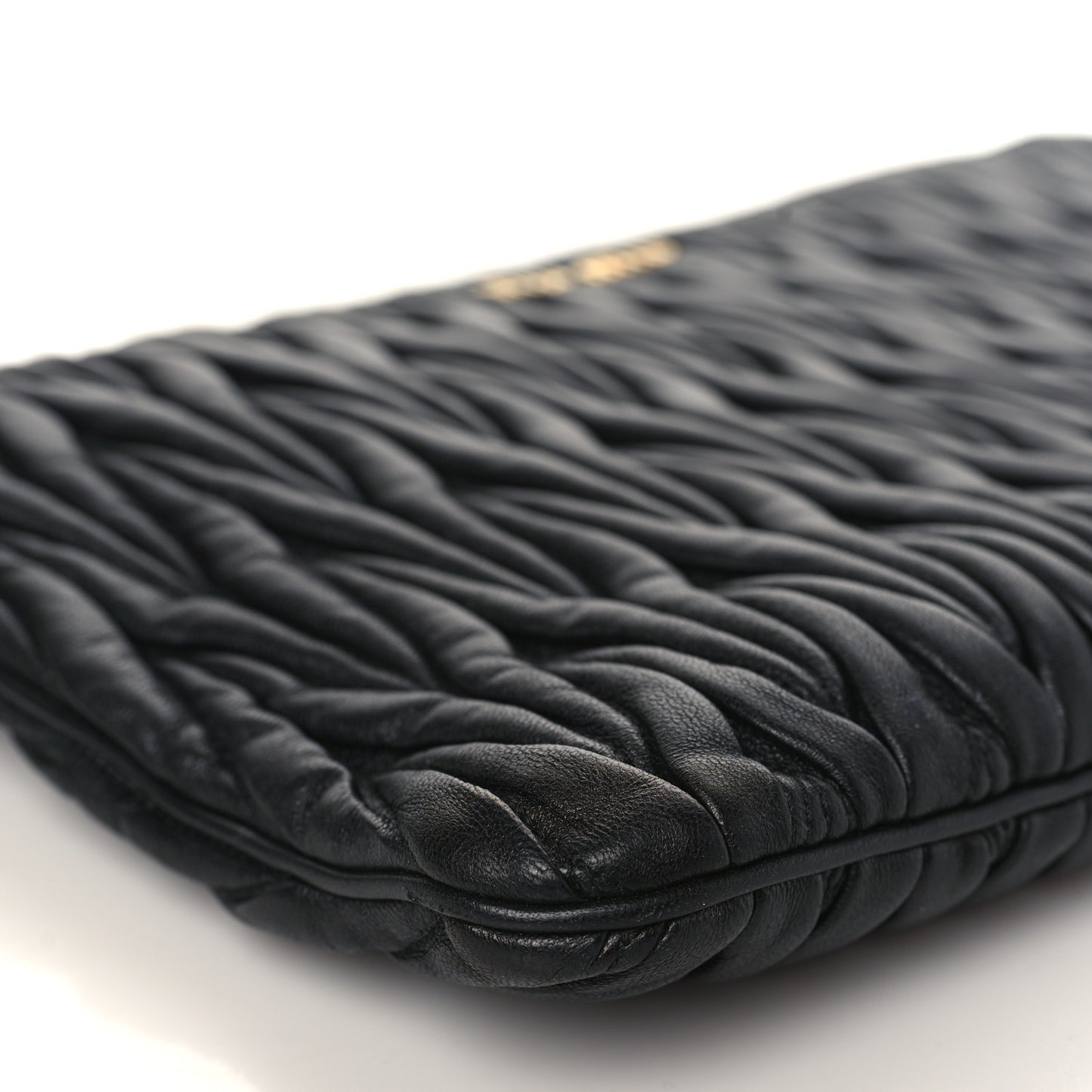 Nappa Matelasse Clutch Black