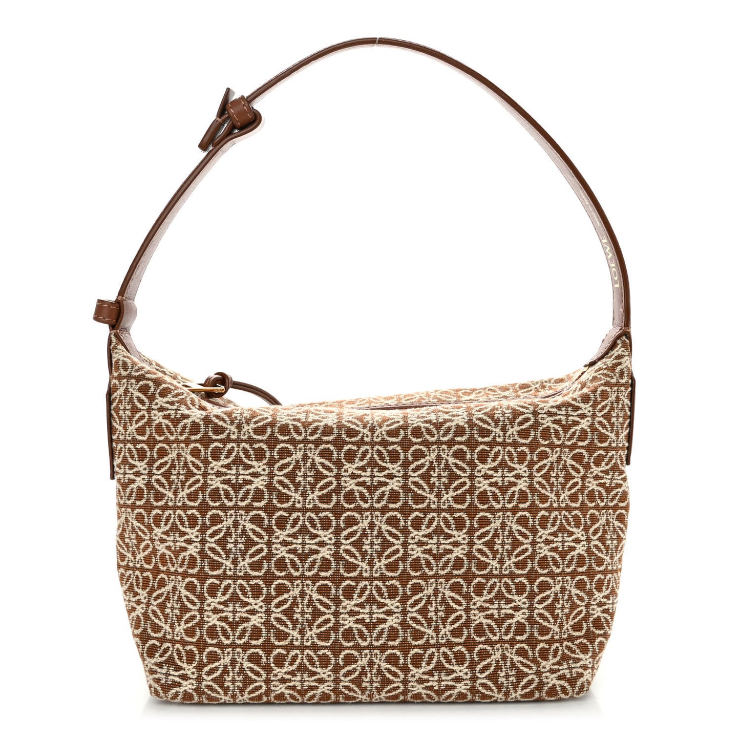 Jacquard Anagram Calfskin Small Cubi Bag Tan Pecan