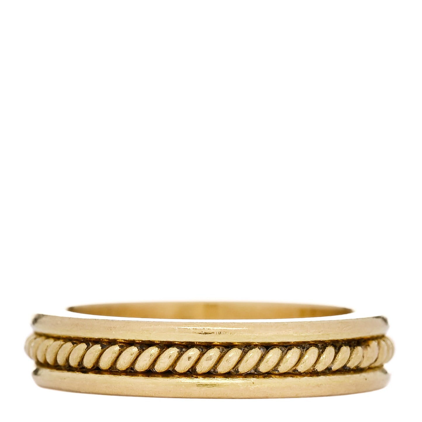 19K Yellow Narrow Band Ring 53 6.25