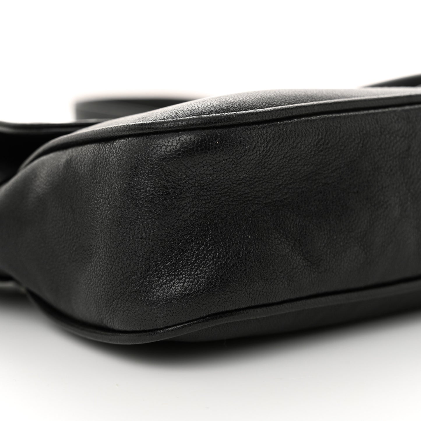 Goatskin Small GG Monochrome Aphrodite Shoulder Bag Black