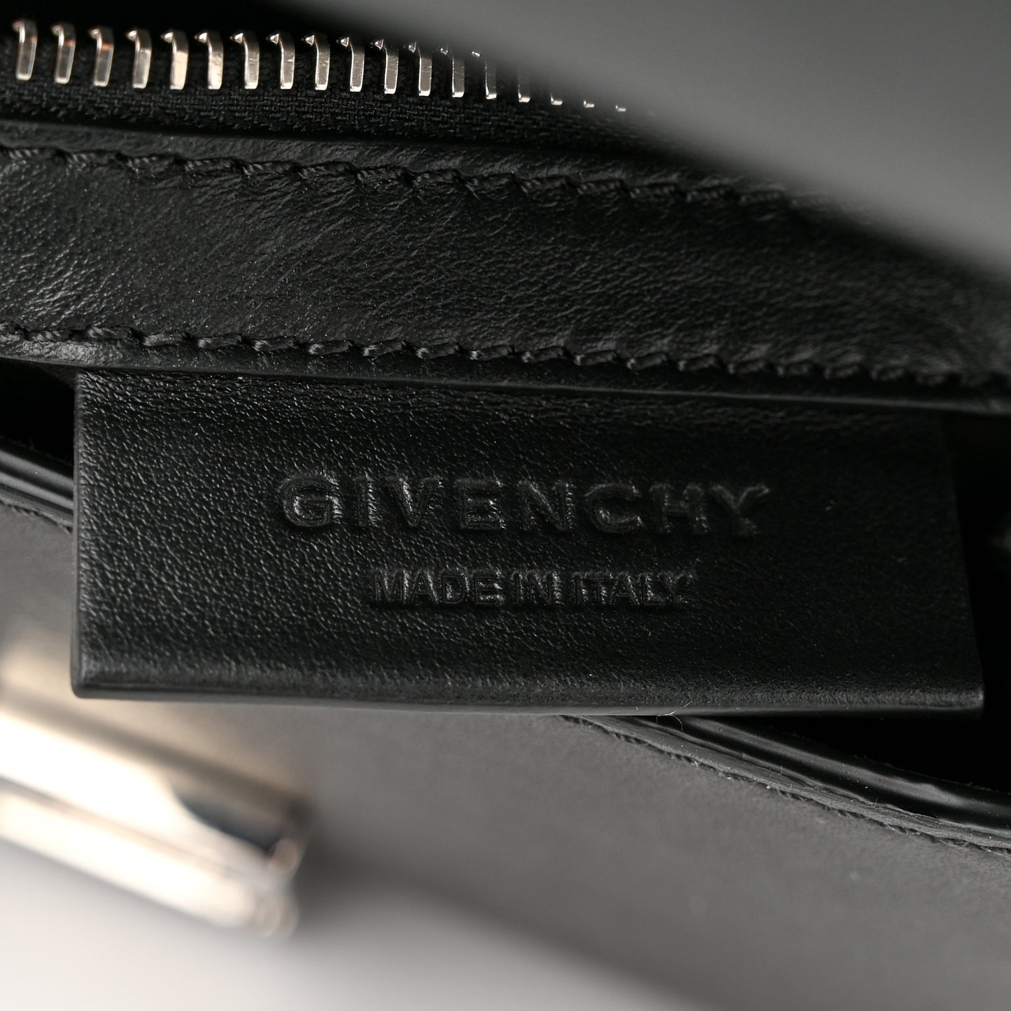 Calfskin Mini Pandora Box Logo Strap Crossbody Bag Black
