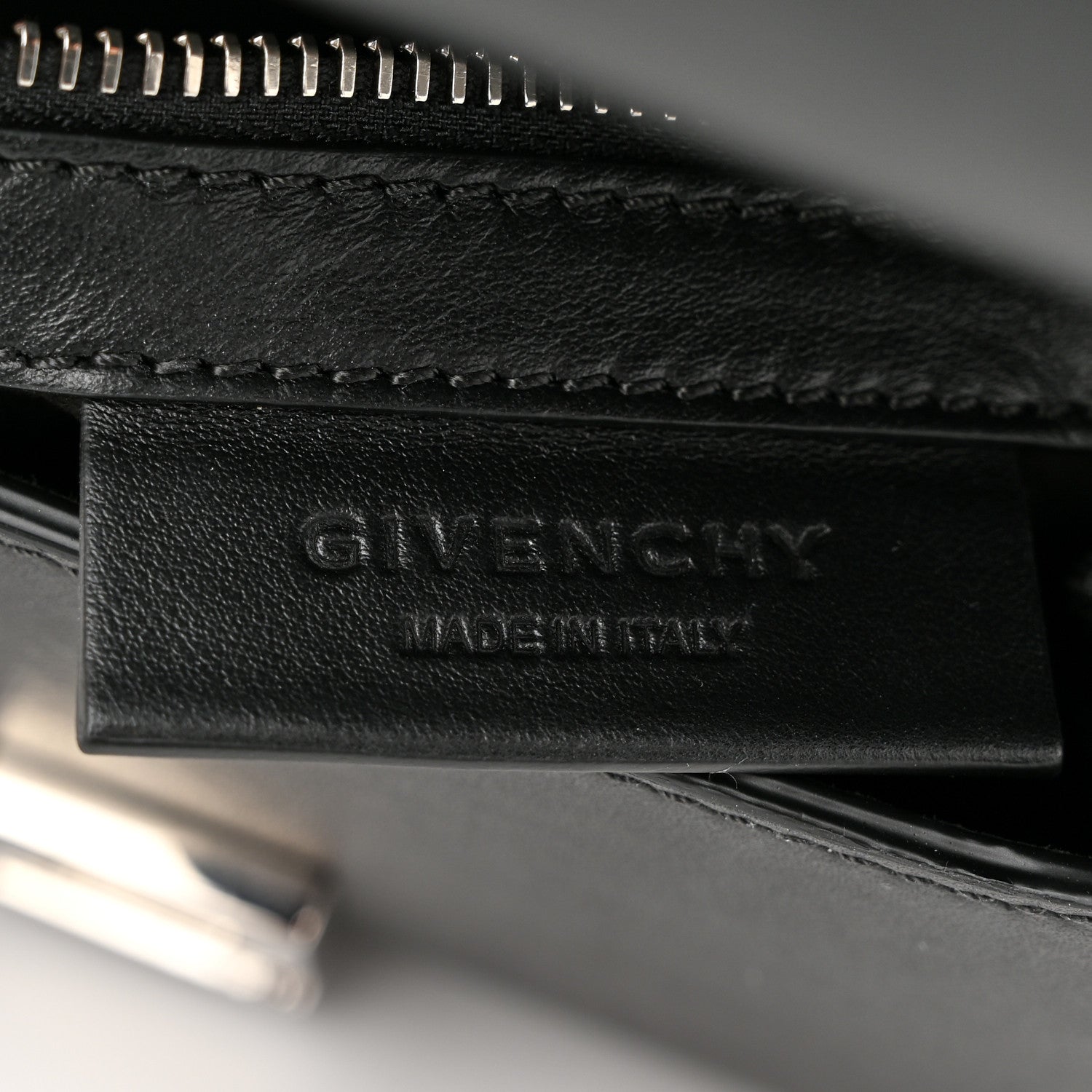 Givenchy Calfskin Mini Pandora Box Logo Strap Crossbody Bag Black 6 of 10