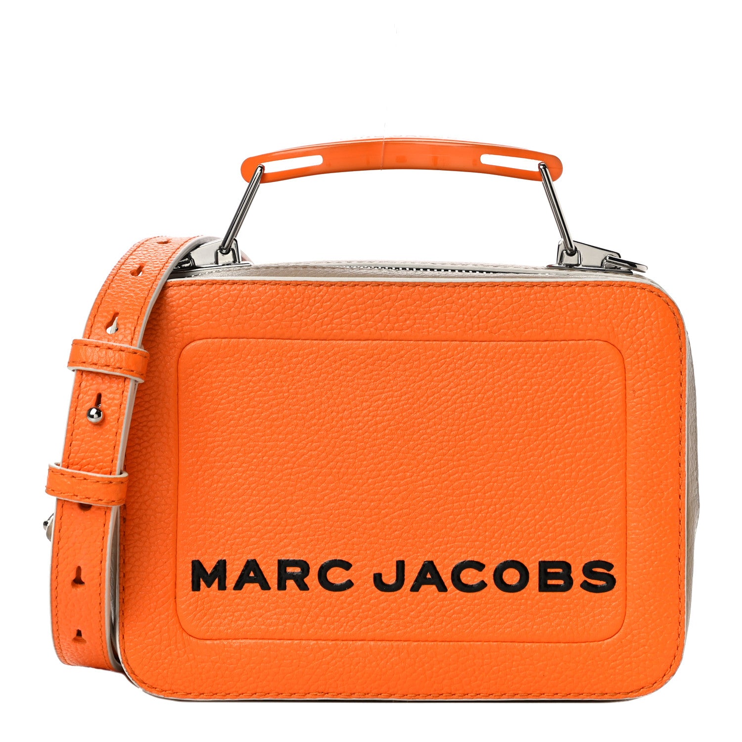 Marc Jacobs Calfskin The Box 20 Crossbody Orange 988957 – FASHIONPHILE