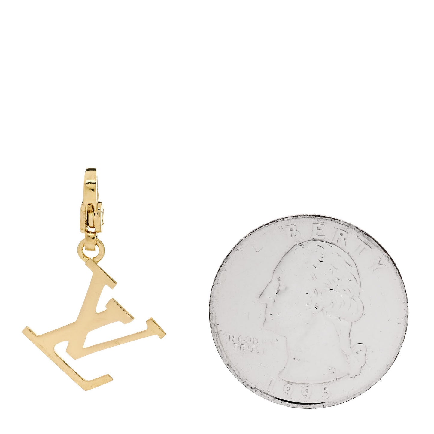 18K Yellow Gold LV Initiales Charm
