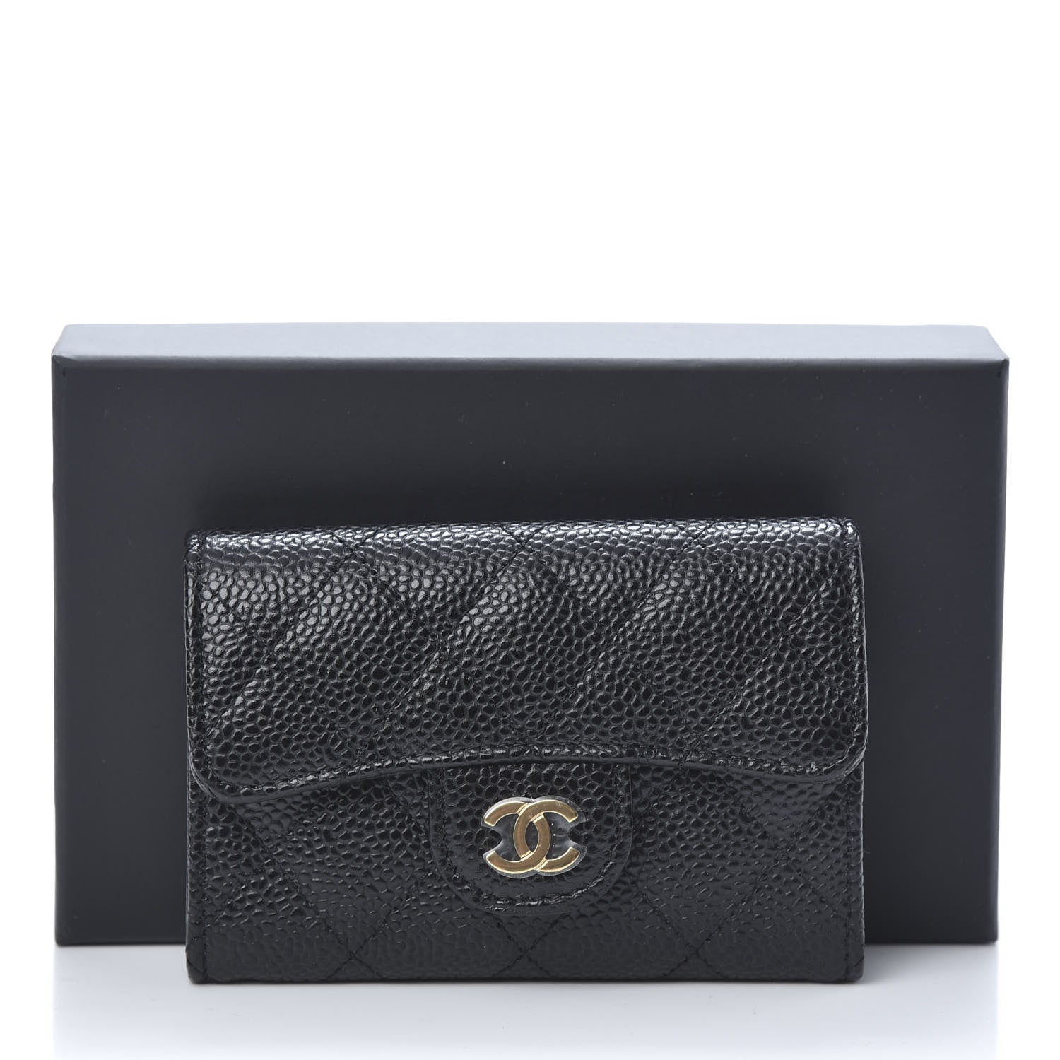 Chanel Caviar Quilted Flap Card Holder Black 9 of 9