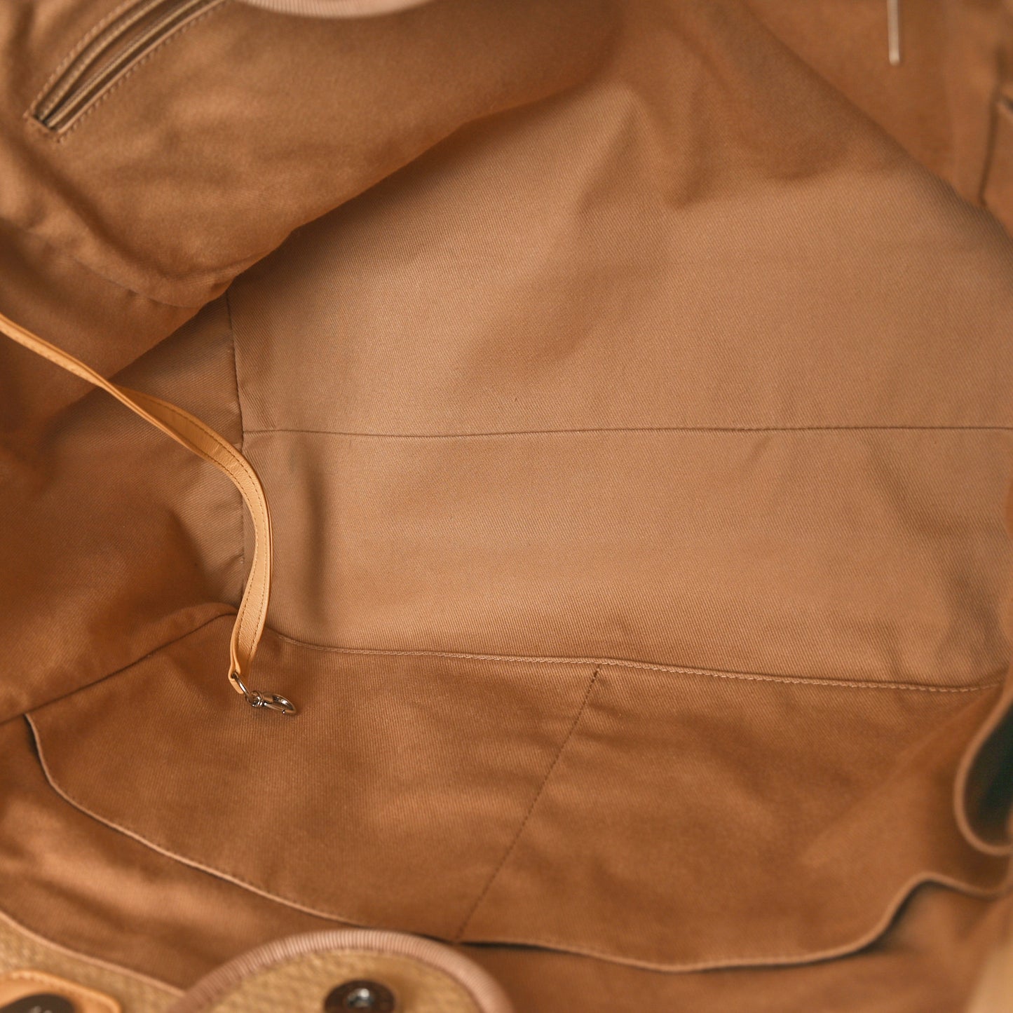 Mixed Fibers Medium Deauville Tote Beige