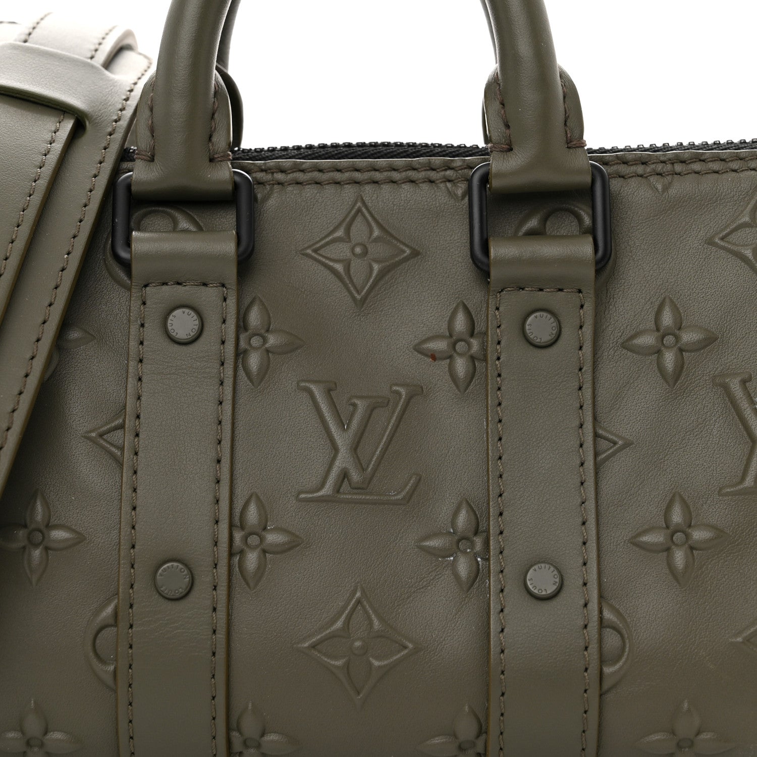 Louis Vuitton Monogram Seal Keepall XS Khaki 7 of 11