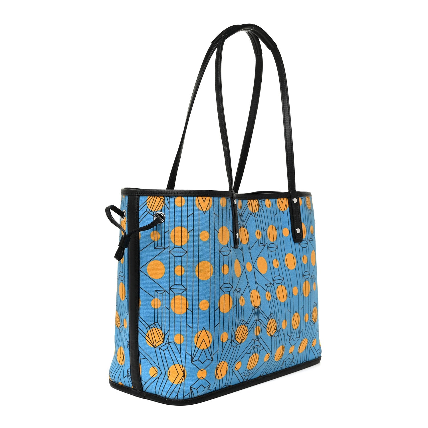 MCM Visetos Medium Project Reversible Shopper Tote Munich Blue 12 of 29