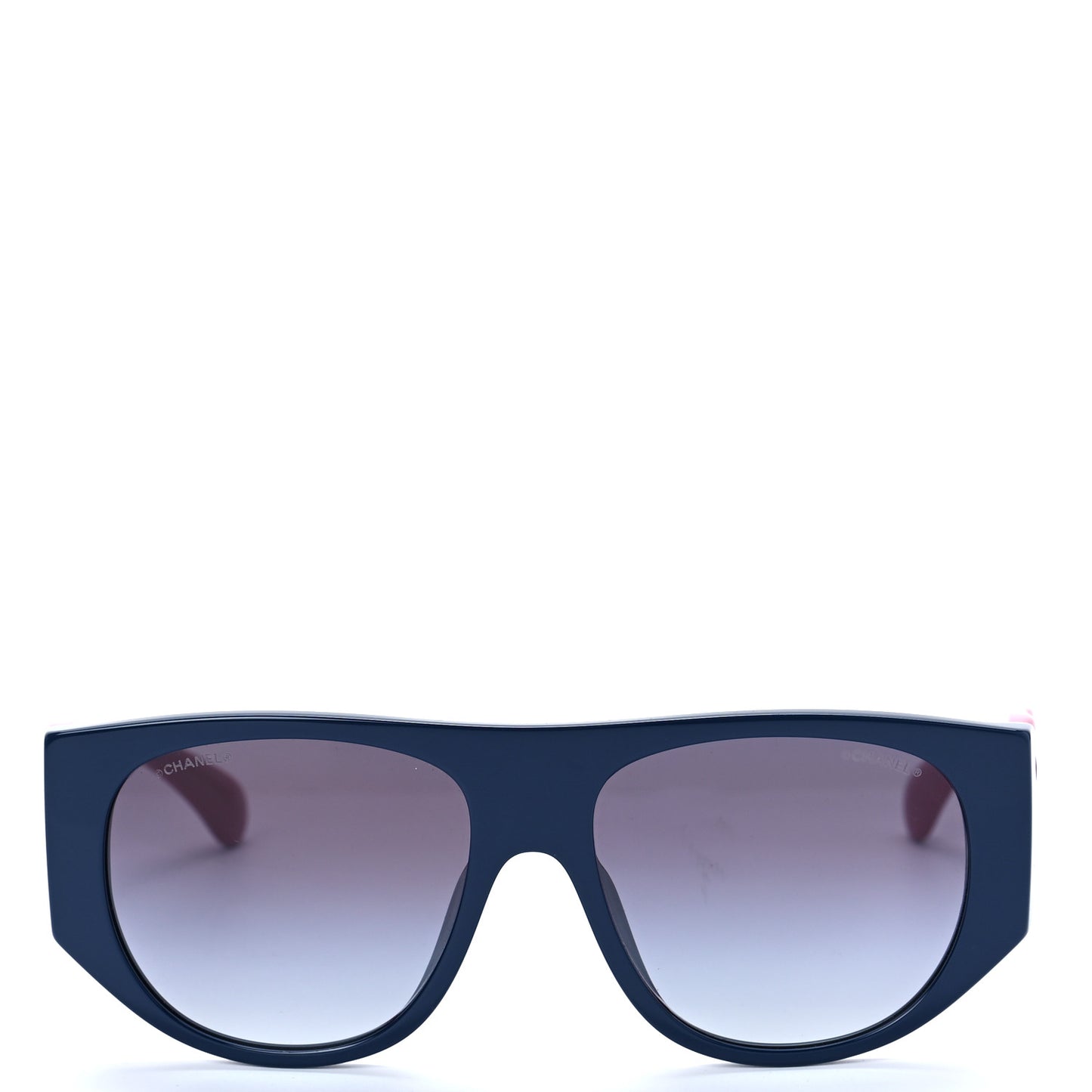 Acetate Quilted CC Pilot Sunglasses 71465A Blue Pink