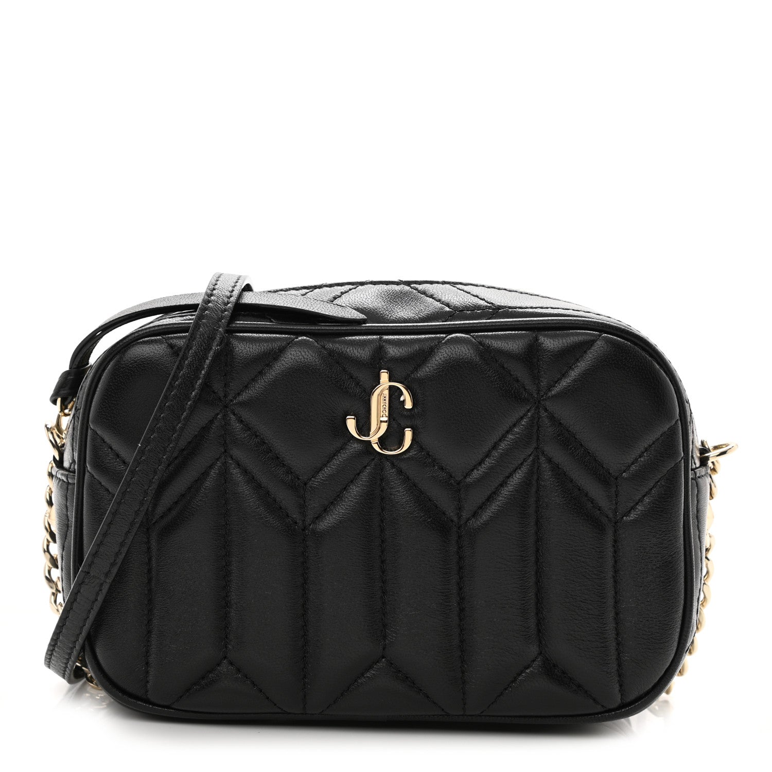 Jimmy Choo Nappa Quilted JC Camera Bag Black 1093016 – FASHIONPHILE