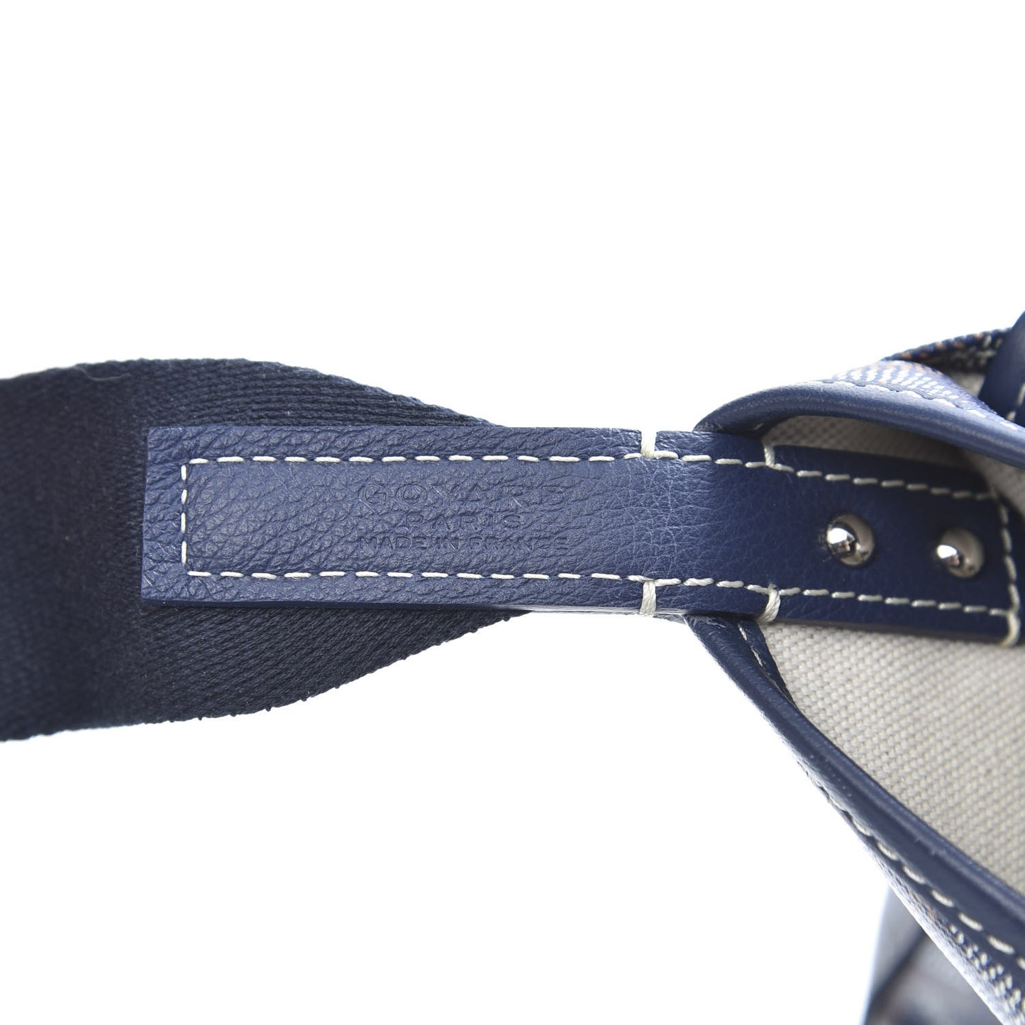 Goyardine Capetien Messenger Bag Navy