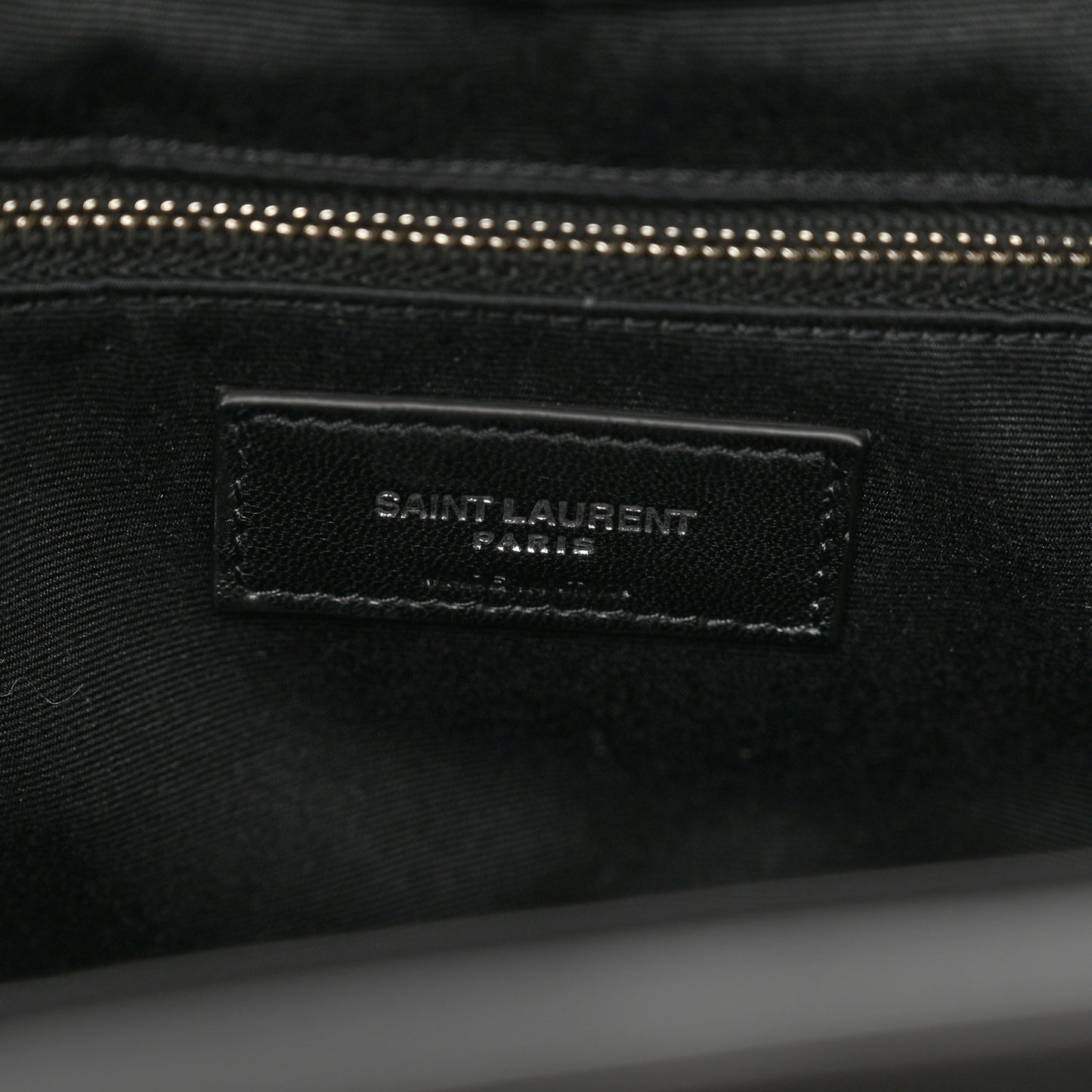 Calfskin Y Quilted Monogram Large Loulou Shopper Black