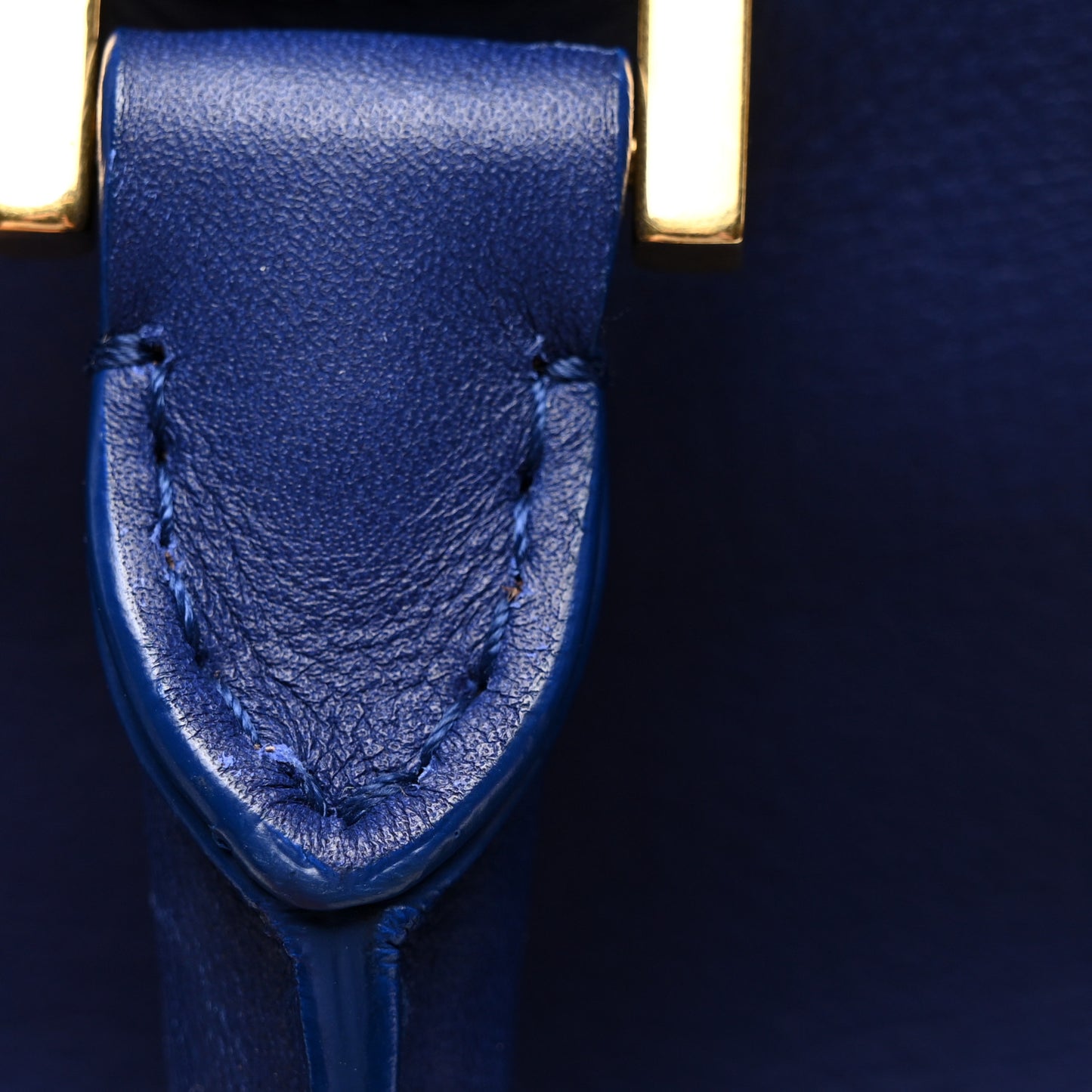 Calfskin Small Classic Y Cabas Navy