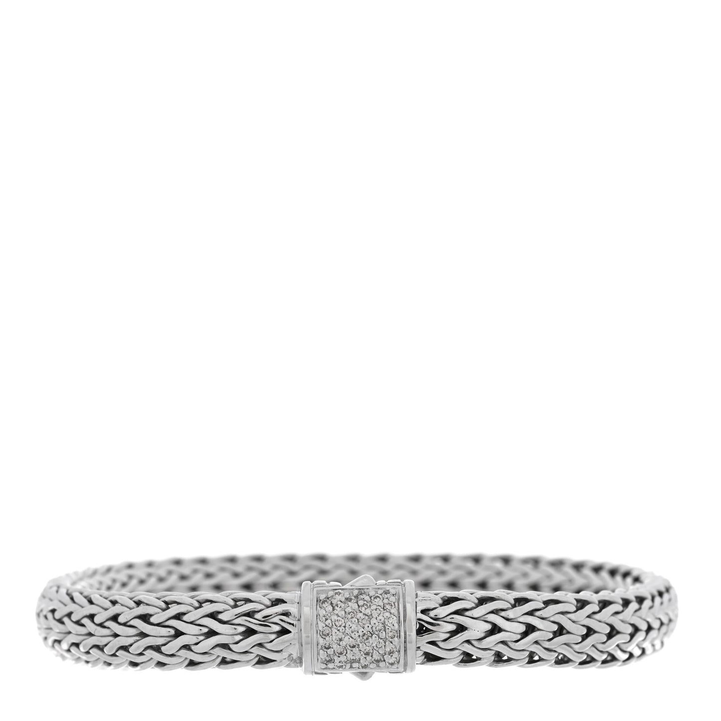 JOHN HARDY Sterling Silver Diamond 6.5mm Classic Chain Bracelet