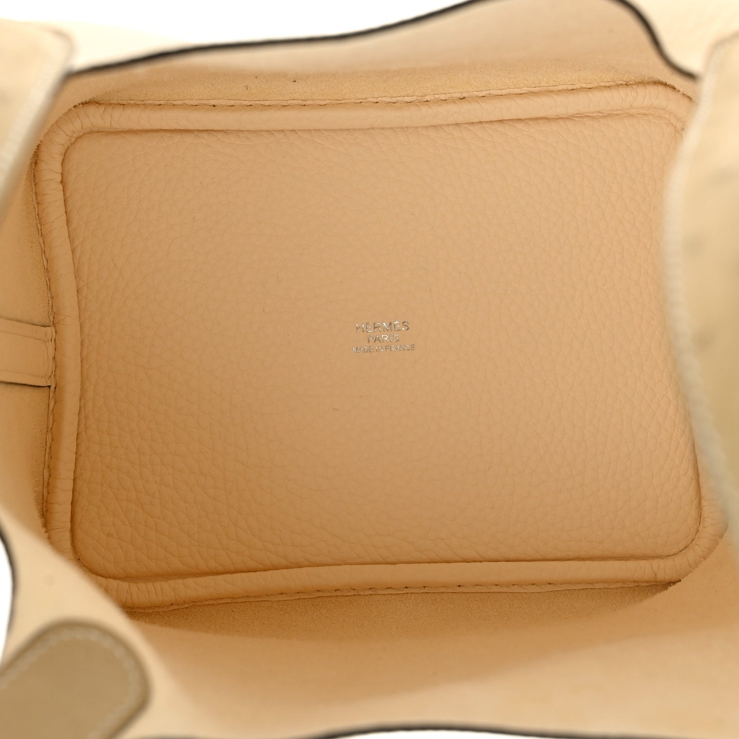 Taurillon Clemence Ostrich Touch Picotin Lock 18 PM Nata Trench