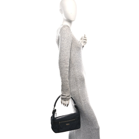 GG Canvas Monogram Shoulder Bag Black