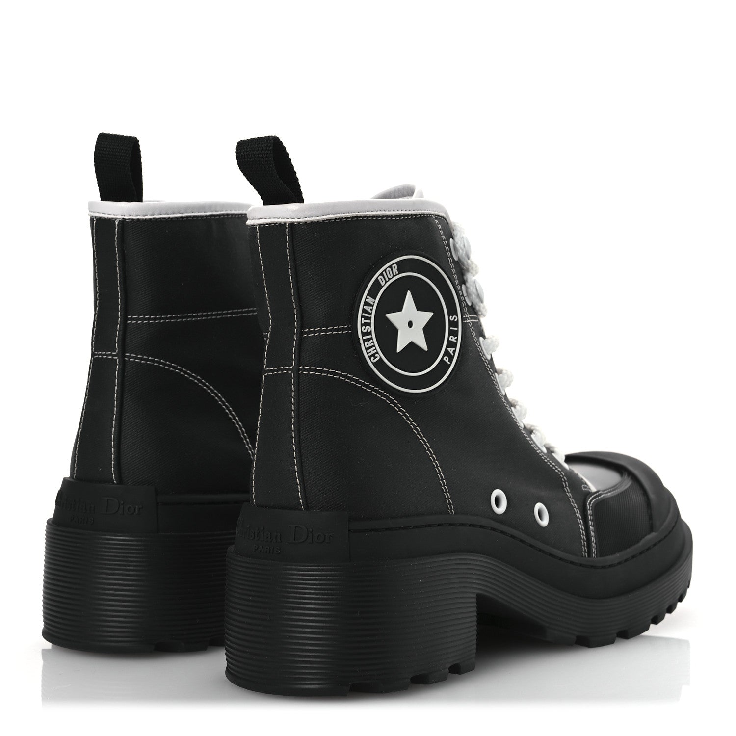 Christian Dior Technical Fabric D-Rise 35mm Boots 37 Black 5 of 12