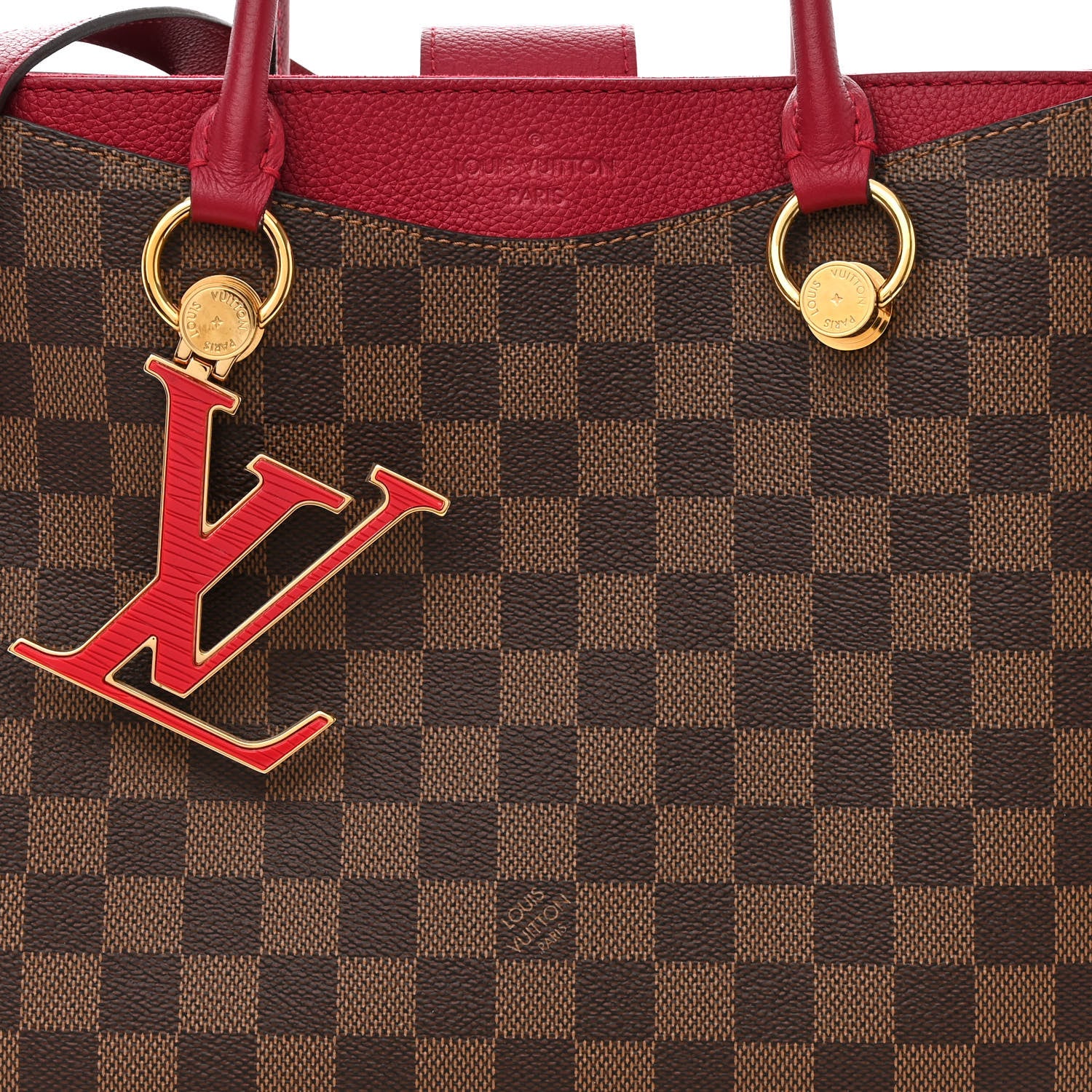 Louis Vuitton Damier Ebene LV Riverside Lie De Vin 8 of 12