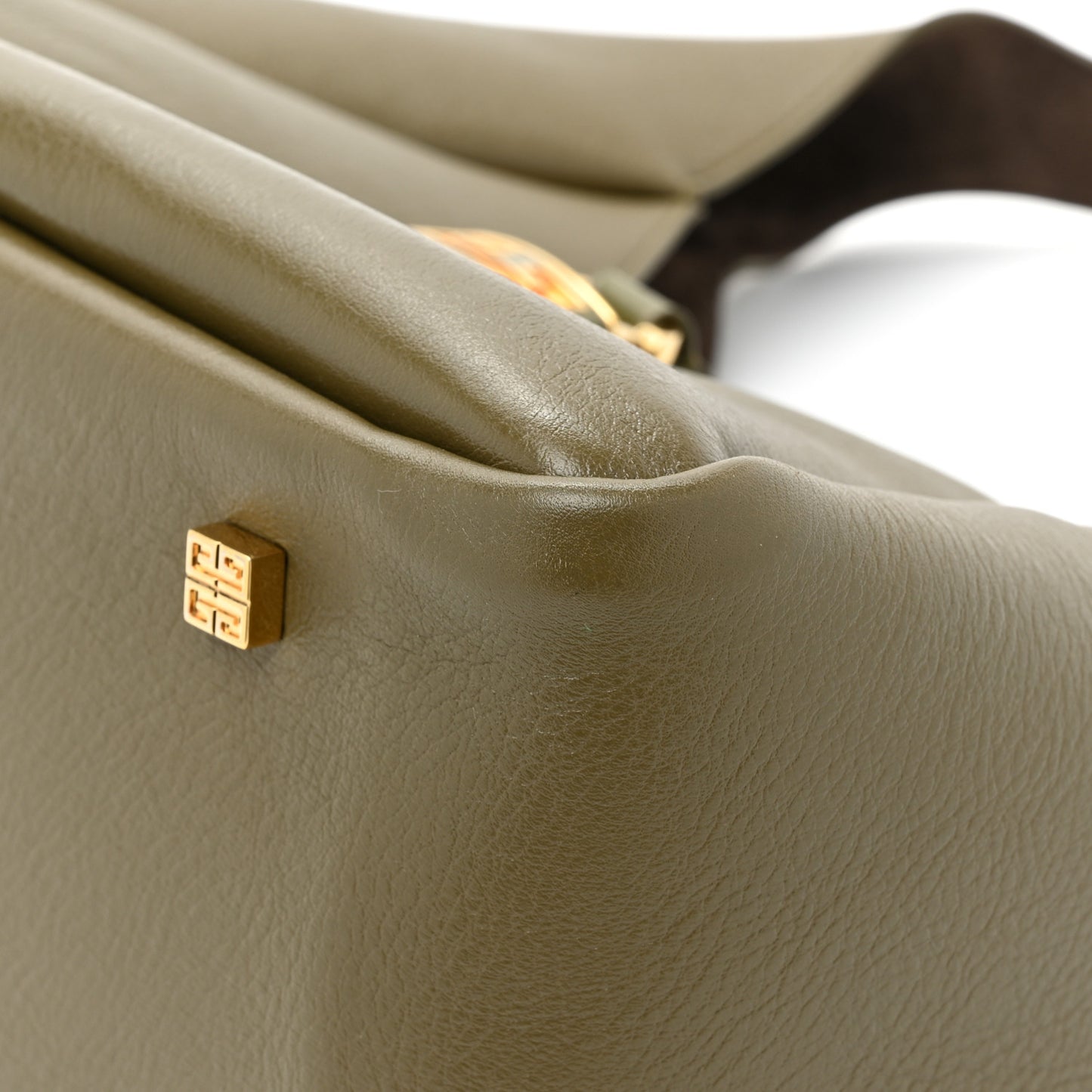 Calfskin Medium G-Lock Hobo Dark Khaki