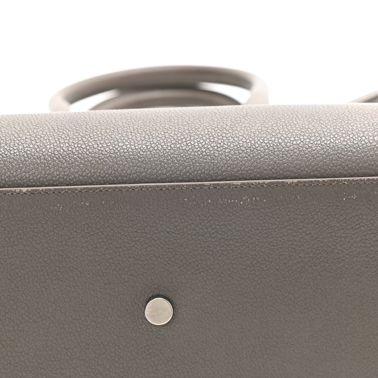 Grained Calfskin Small Sac De Jour Fog