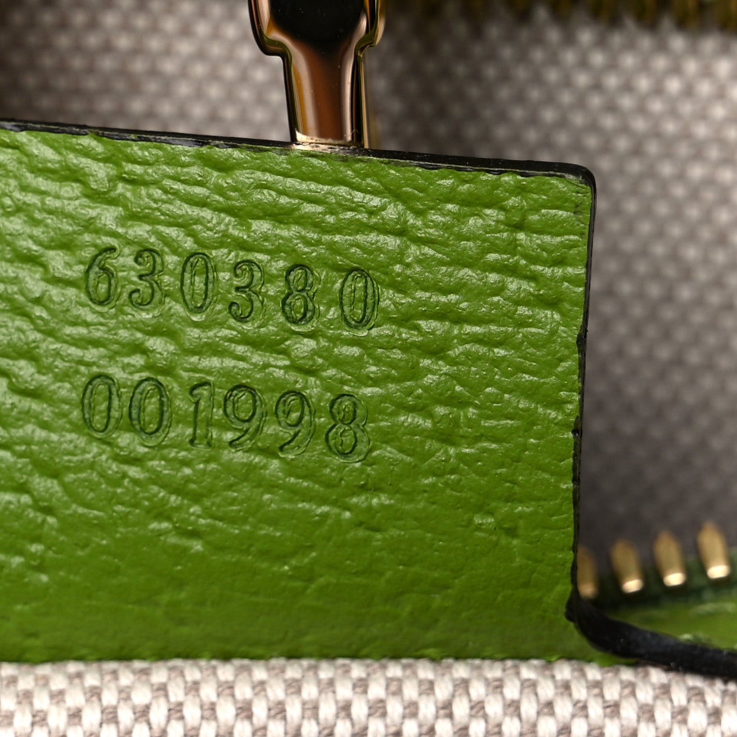 Gucci Fabric Embroidered Square G Forte Dei Marmi Striped Tote Bag Green Yellow 10 of 13