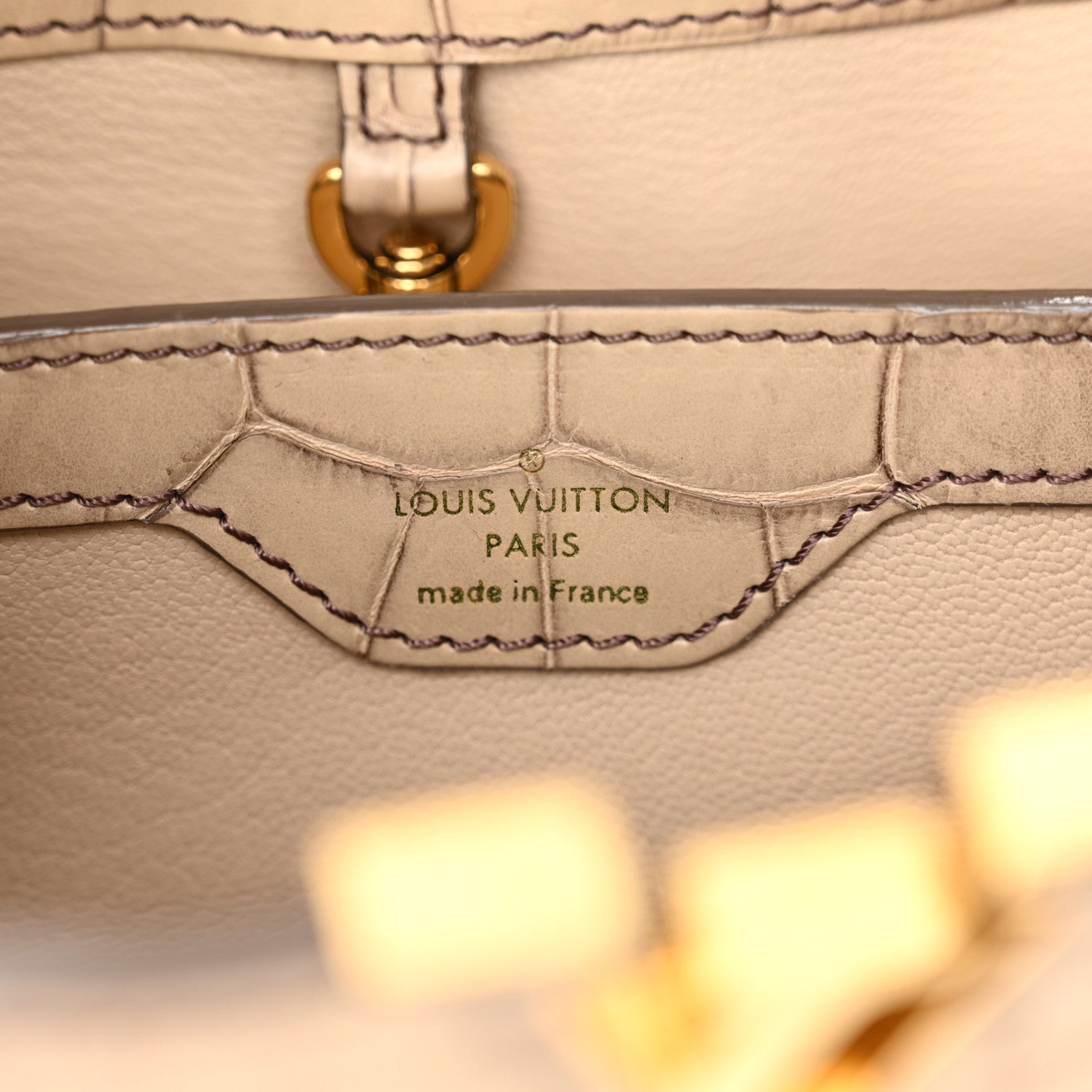 Louis Vuitton Alligator Capucines BB 7 of 10