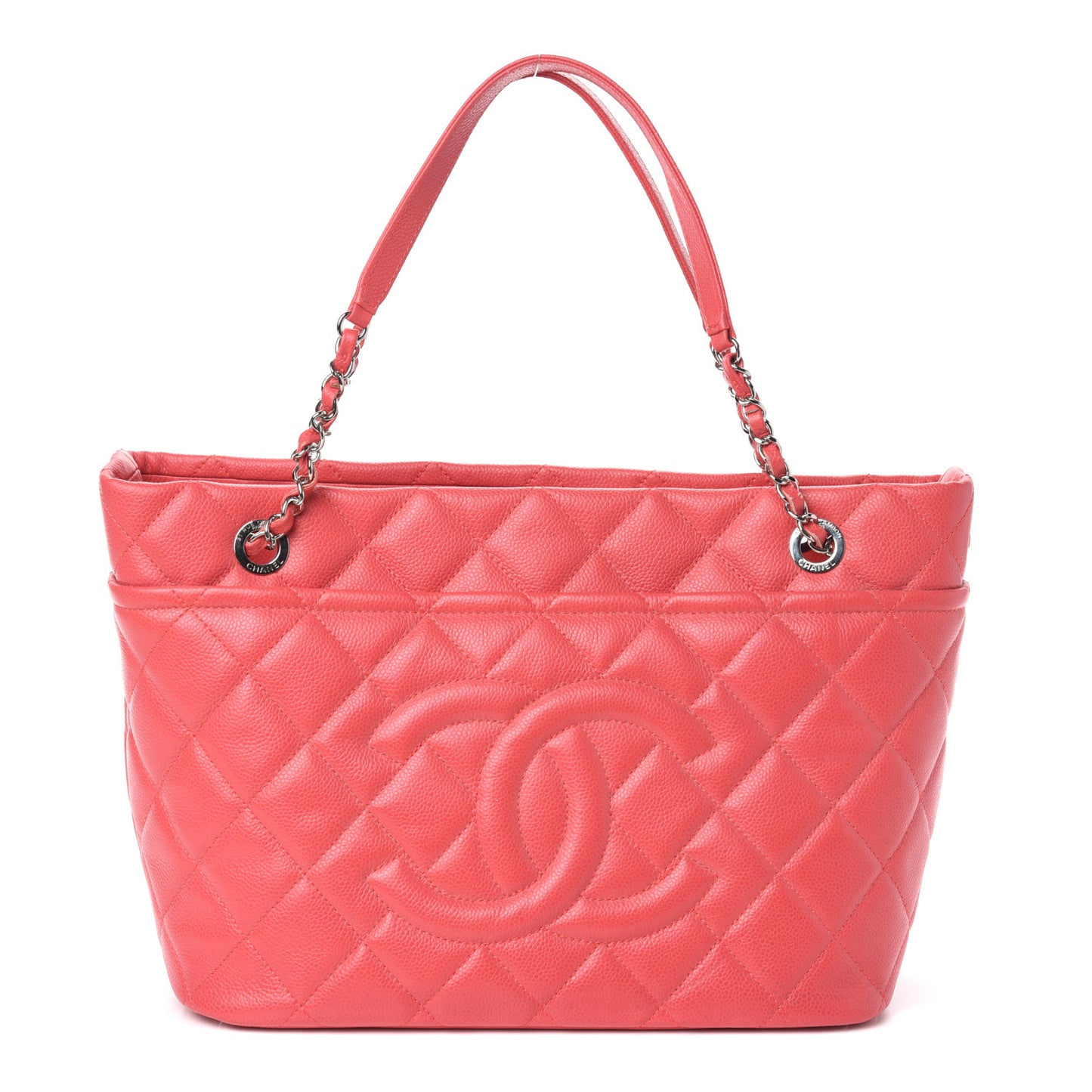 Caviar Quilted Timeless CC Soft Tote Pink