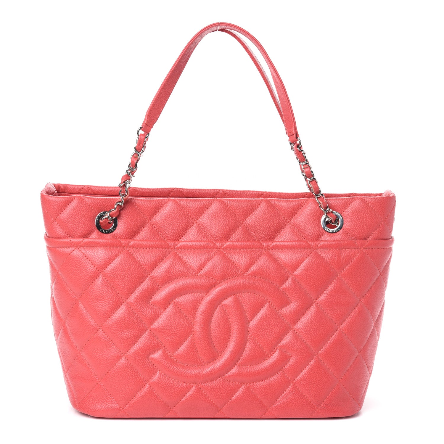 Chanel Caviar Quilted Timeless CC Soft Tote Pink 1 of 11