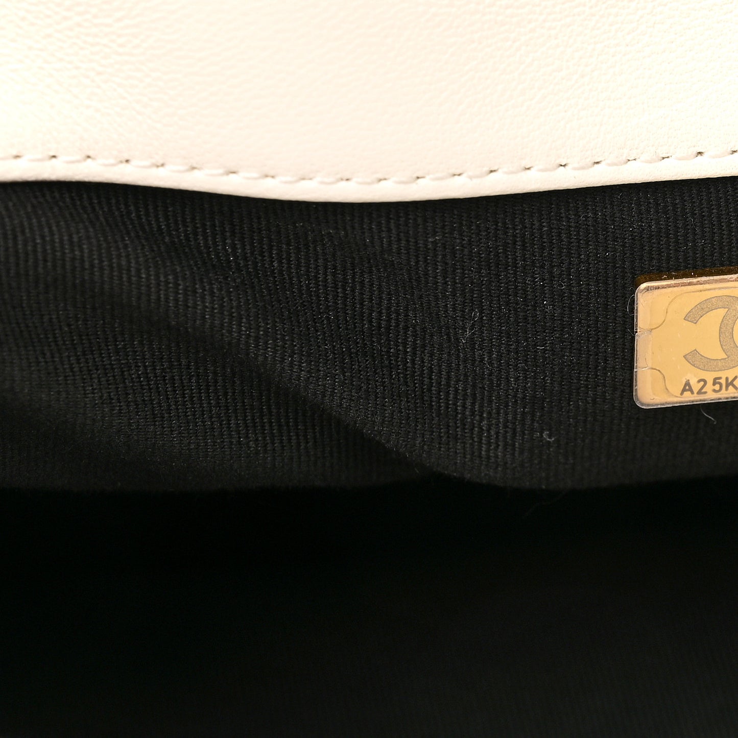 Goatskin Quilted Large Chanel 19 Flap White