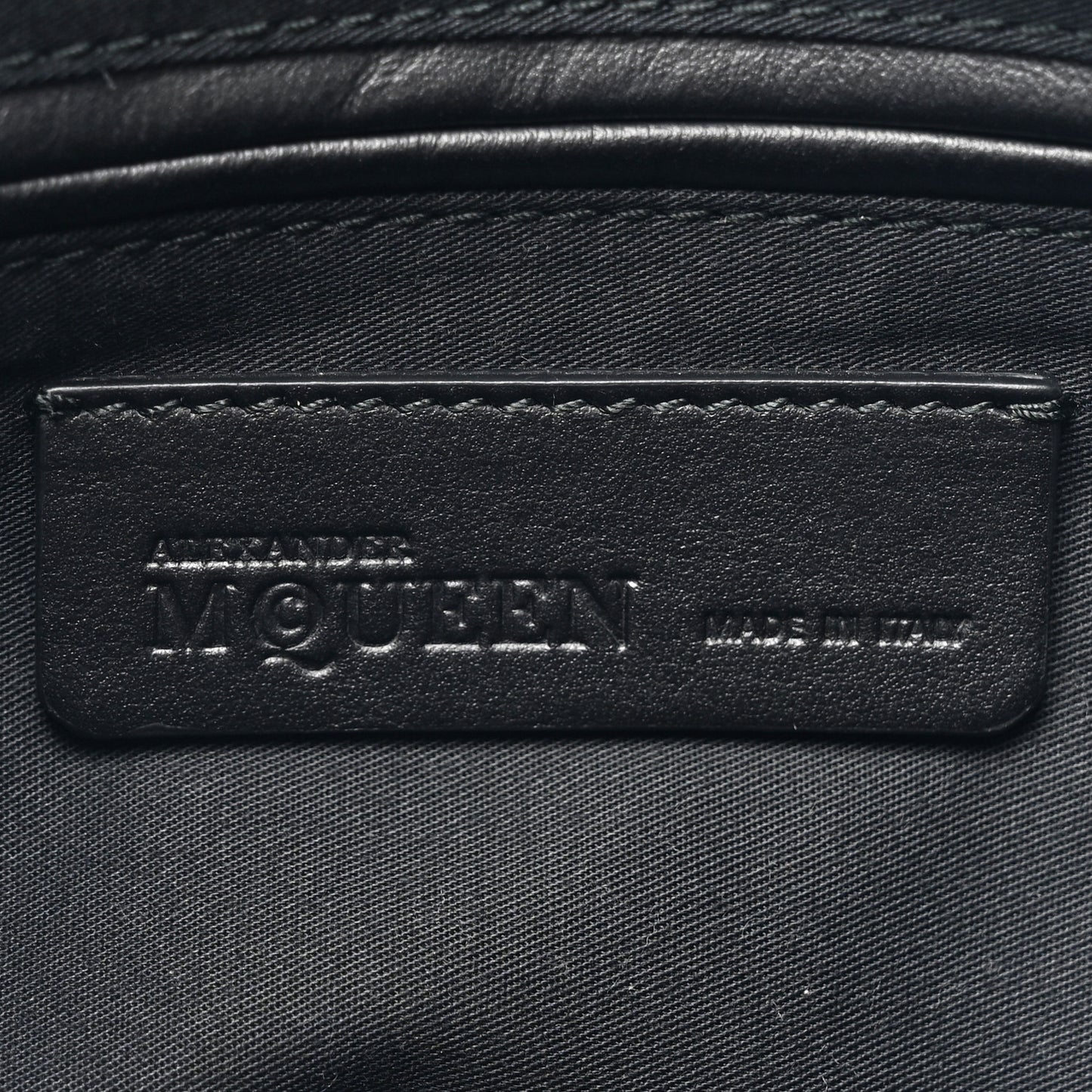 Calfskin Studded De Manta Clutch Black