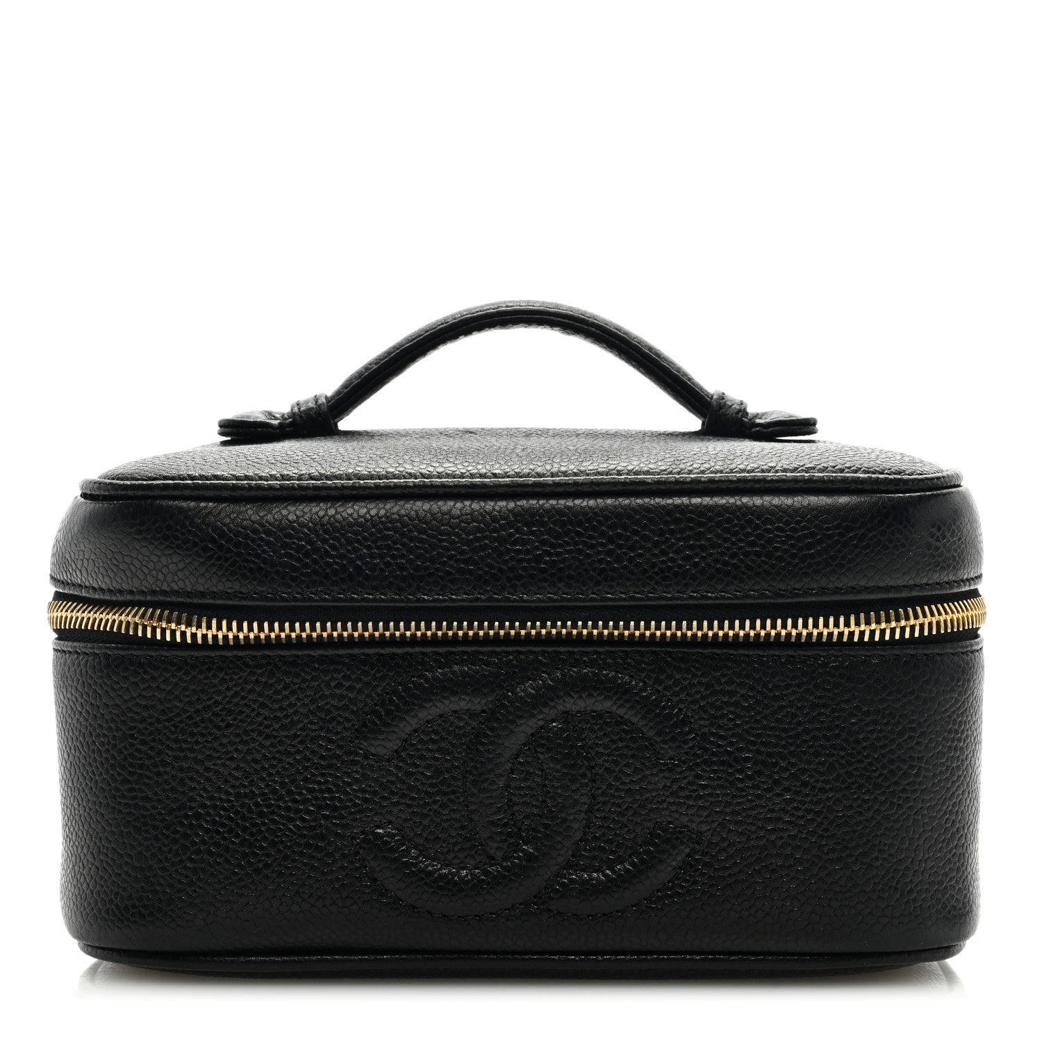 Chanel Caviar Vanity Cosmetic Case Black 1 of 7