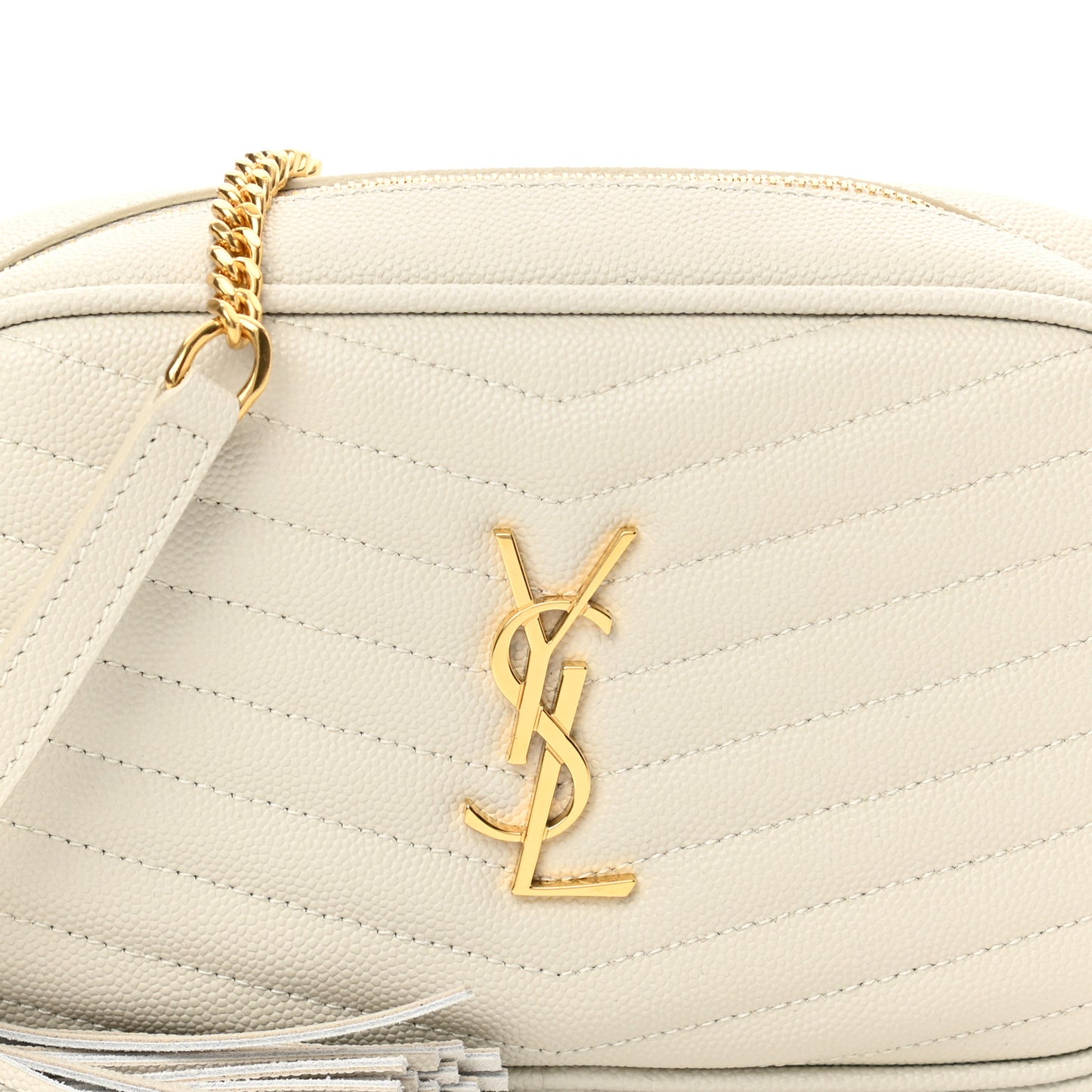 Grain De Poudre Matelasse Monogram Mini Lou Camera Bag Crema Soft