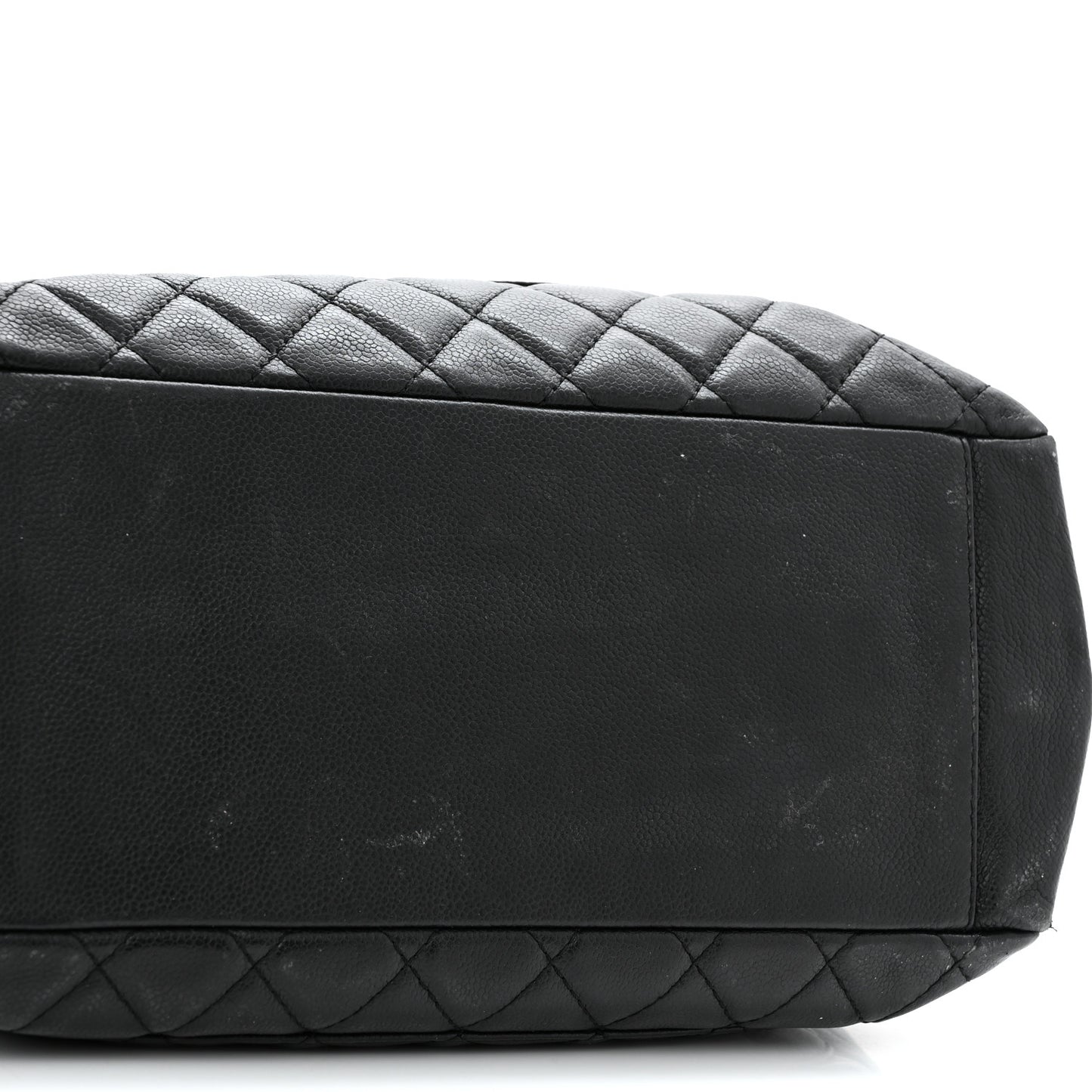 Caviar Quilted Grand Shopping Tote GST Black